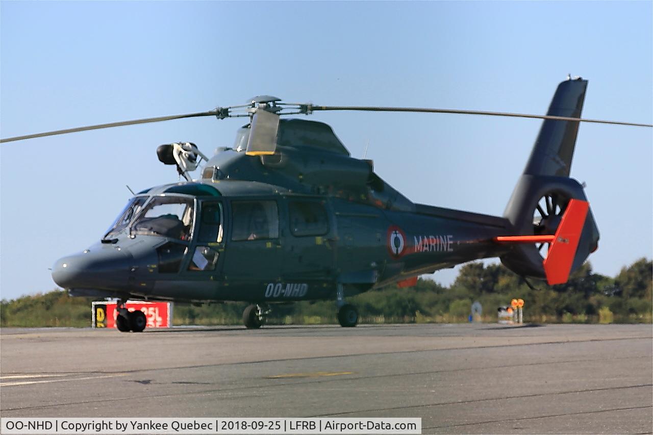 OO-NHD, 2008 Eurocopter AS-365N-3 Dauphin 2 C/N 6831, Brest-Bretagne airport (LFRB-BES)