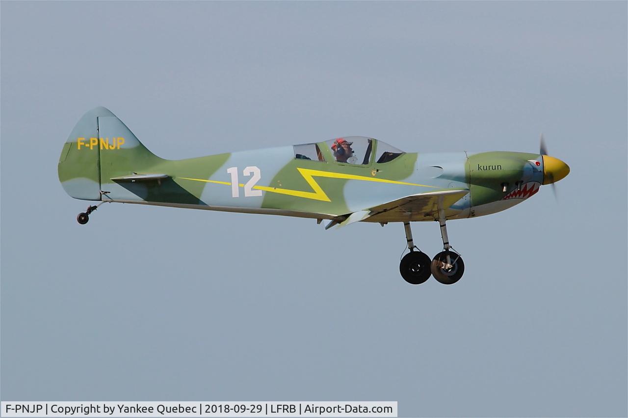 F-PNJP, Renault Kurun JPR-01 C/N 01, Short approach rwy 07R, Brest-Bretagne airport (LFRB-BES)