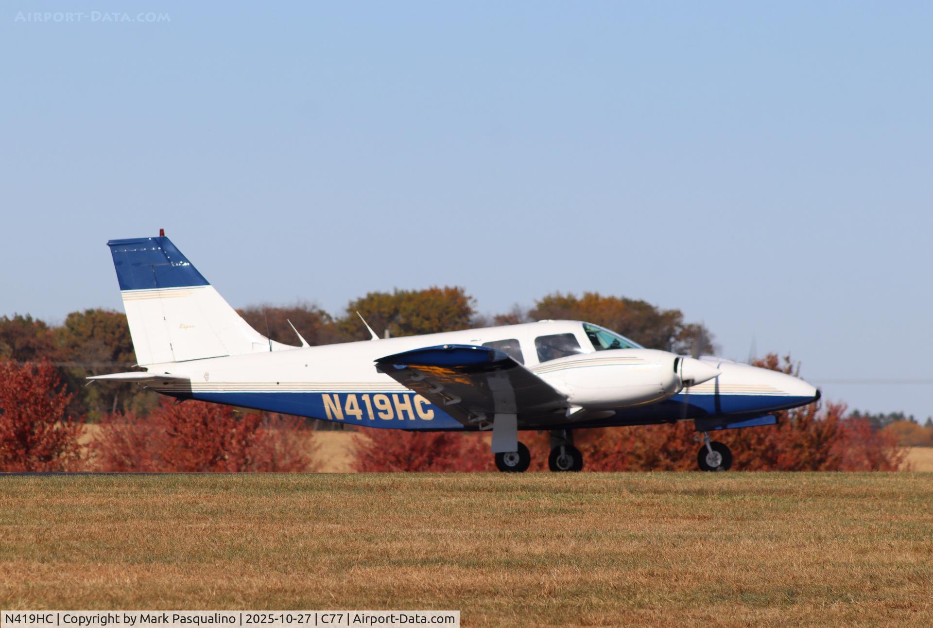 N419HC, 1978 Piper PA-34-200T C/N 34-7870376, Piper PA-34-200T