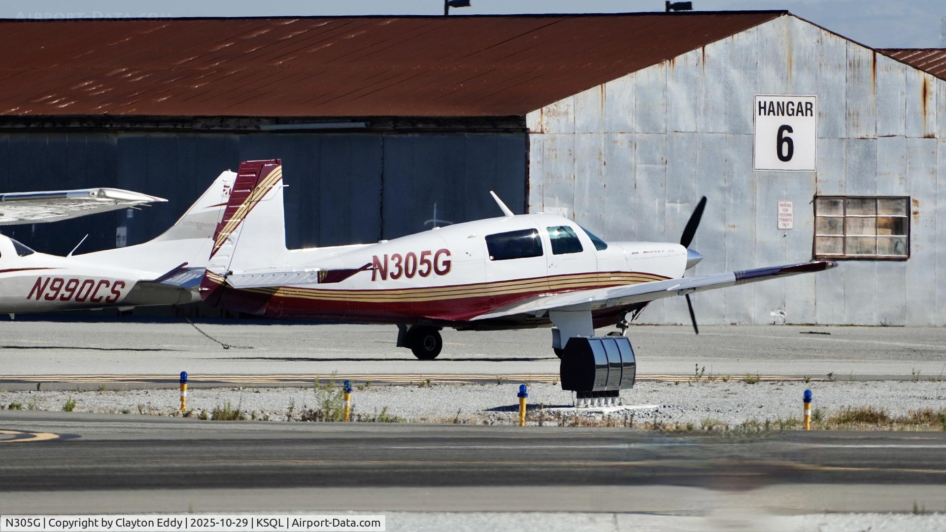 N305G, 1983 Mooney M20K C/N 25-0760, San Carlos airport in California 2025