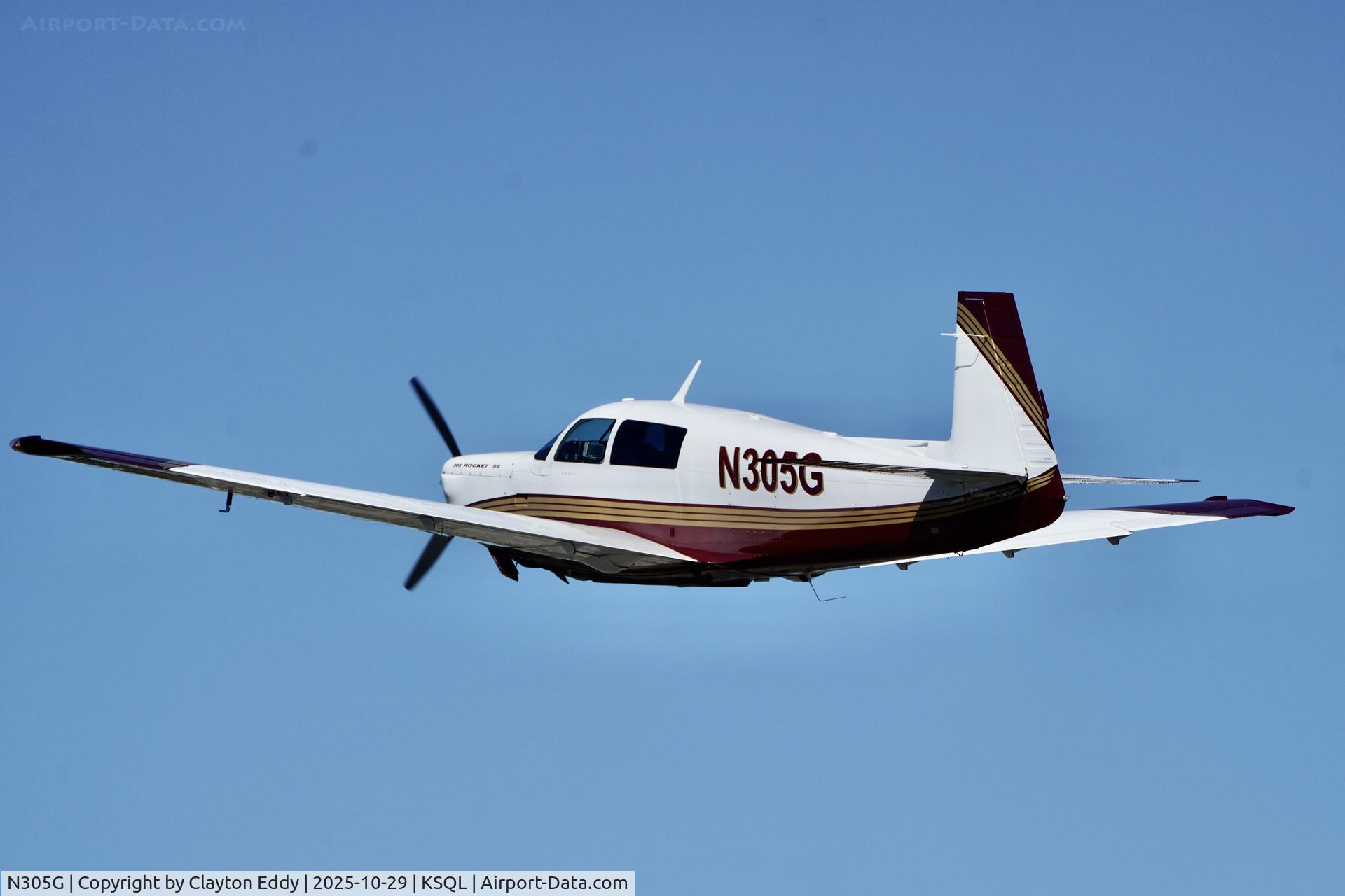N305G, 1983 Mooney M20K C/N 25-0760, San Carlos airport in California 2025