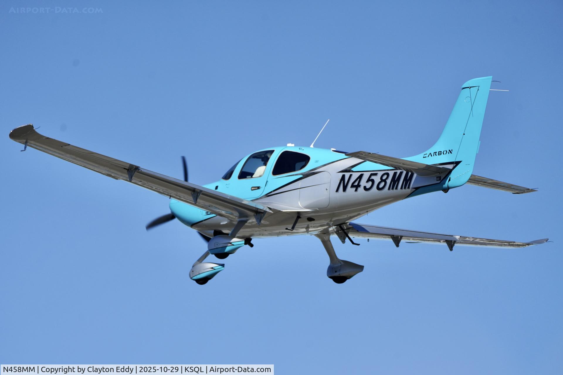 N458MM, 2020 Cirrus SR20 C/N 2560, San Carlos airport in California 2025