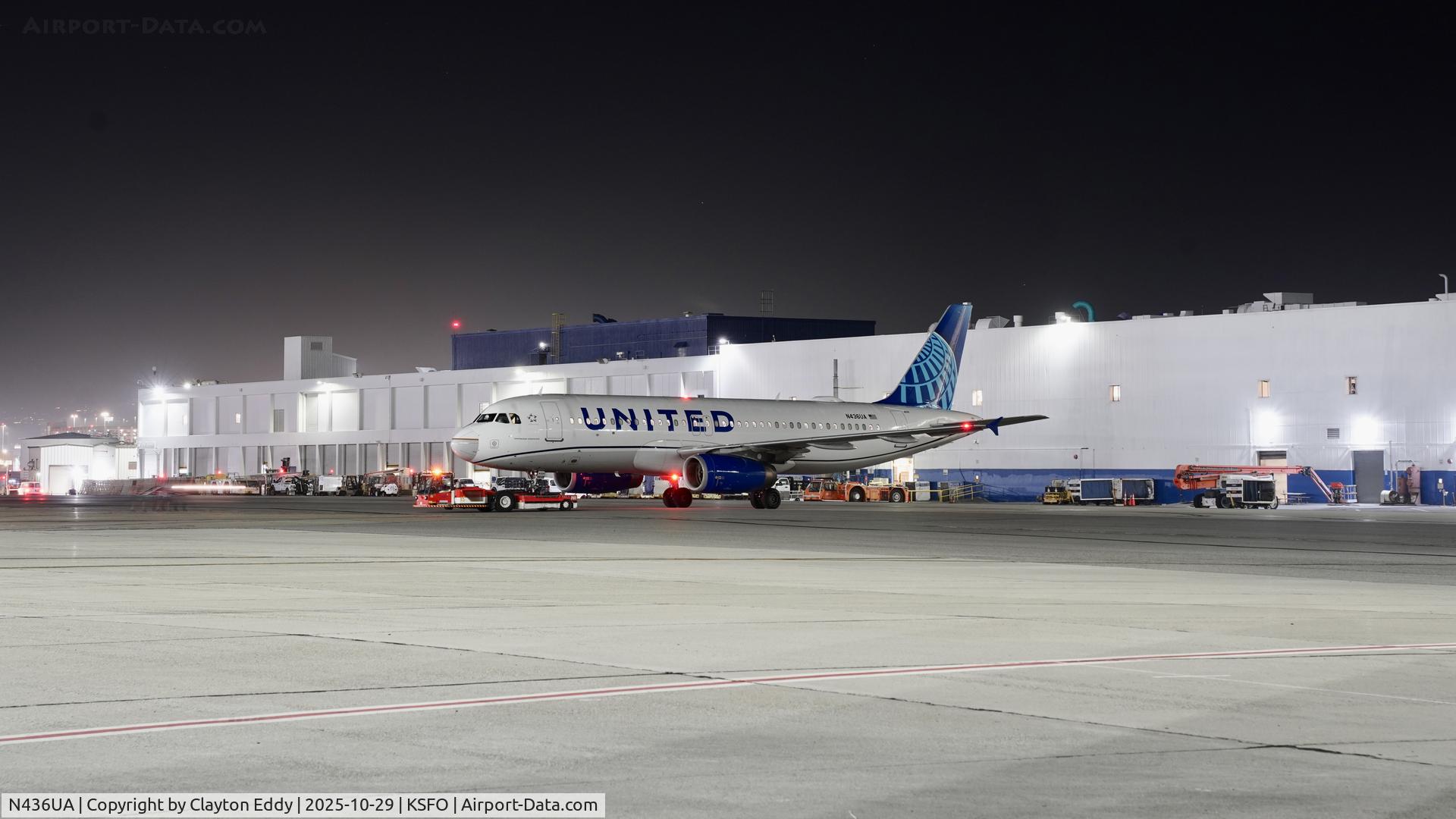 N436UA, 1996 Airbus A320-232 C/N 638, SFO 2025