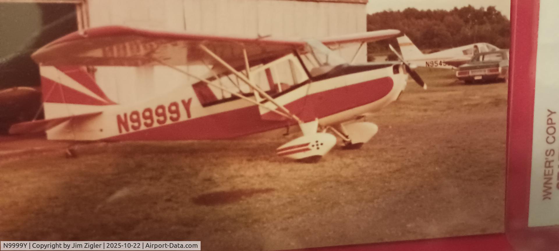 N9999Y, 1964 Champion 7ECA Citabria C/N 7ECA-2, Photo taken at North Kingsville, Ohio in the late 1970s .