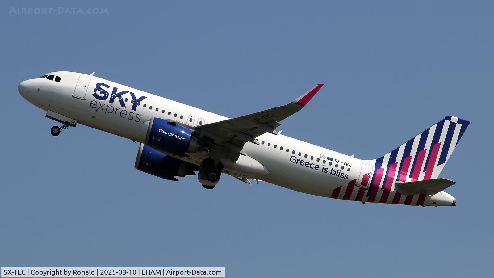 SX-TEC, 2020 Airbus A320-251N C/N 9566, at spl