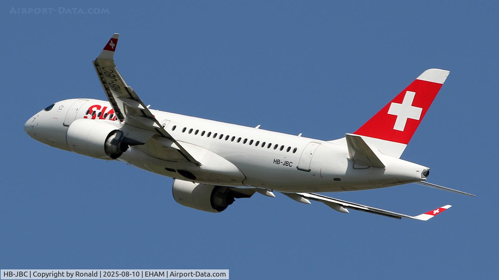 HB-JBC, 2016 Bombardier CSeries CS100 (BD-500-1A10) C/N 50012, at spl