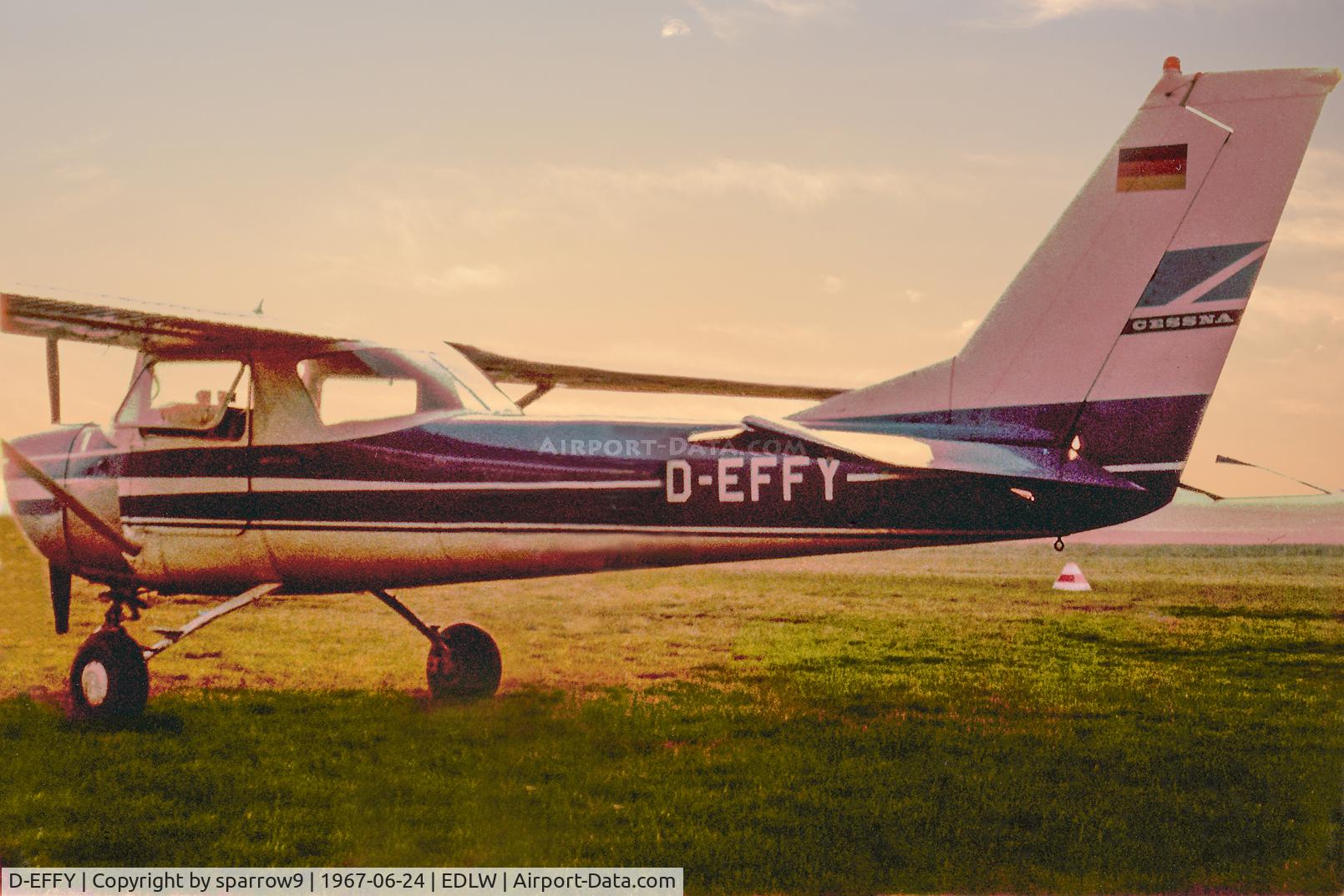 D-EFFY, 1967 Reims F150G C/N 0095, Scanned from a print and I removed my passenger.