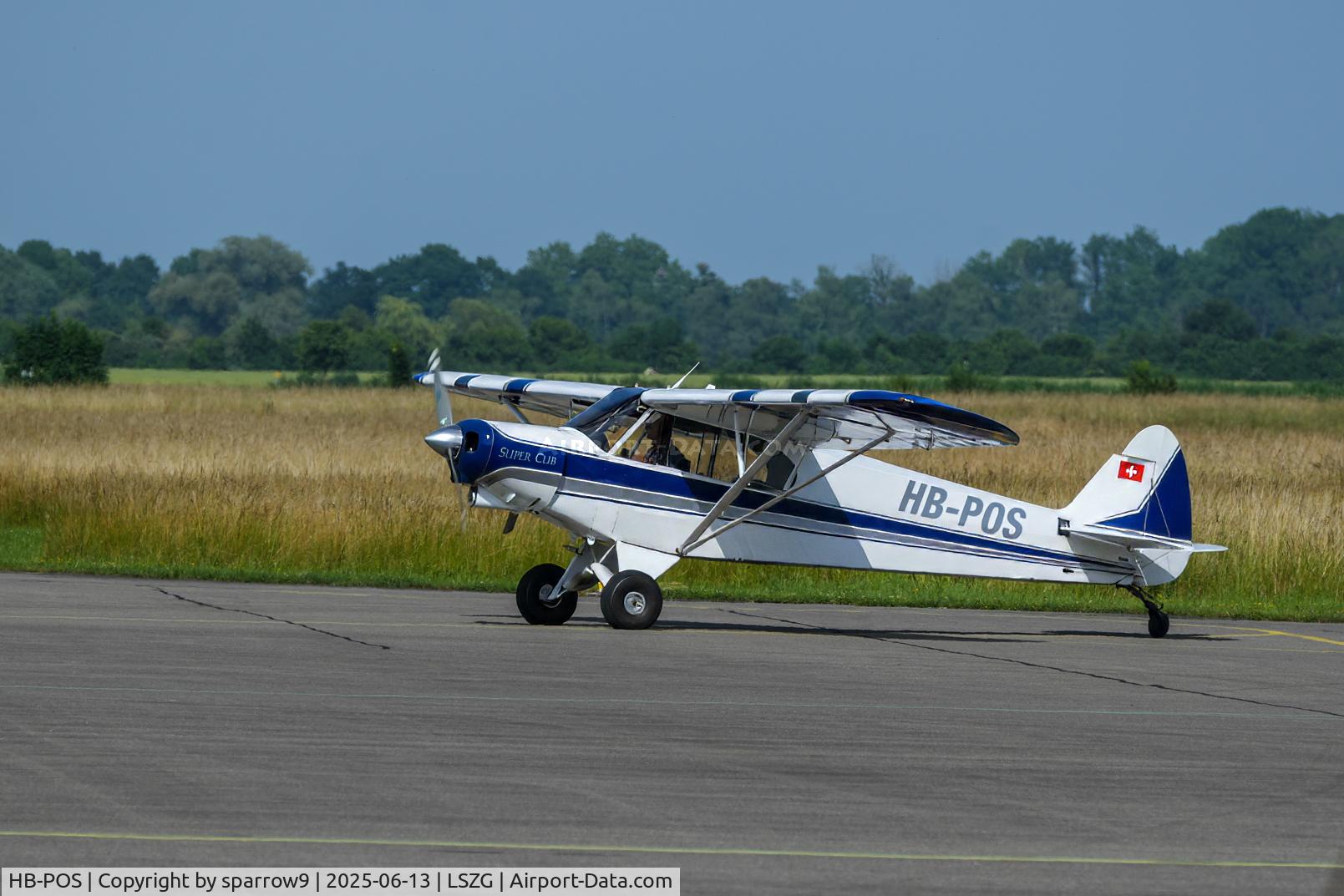 HB-POS, 1960 Piper PA-18-150 Super Cub C/N 18-7445, To hangar at Grenchen