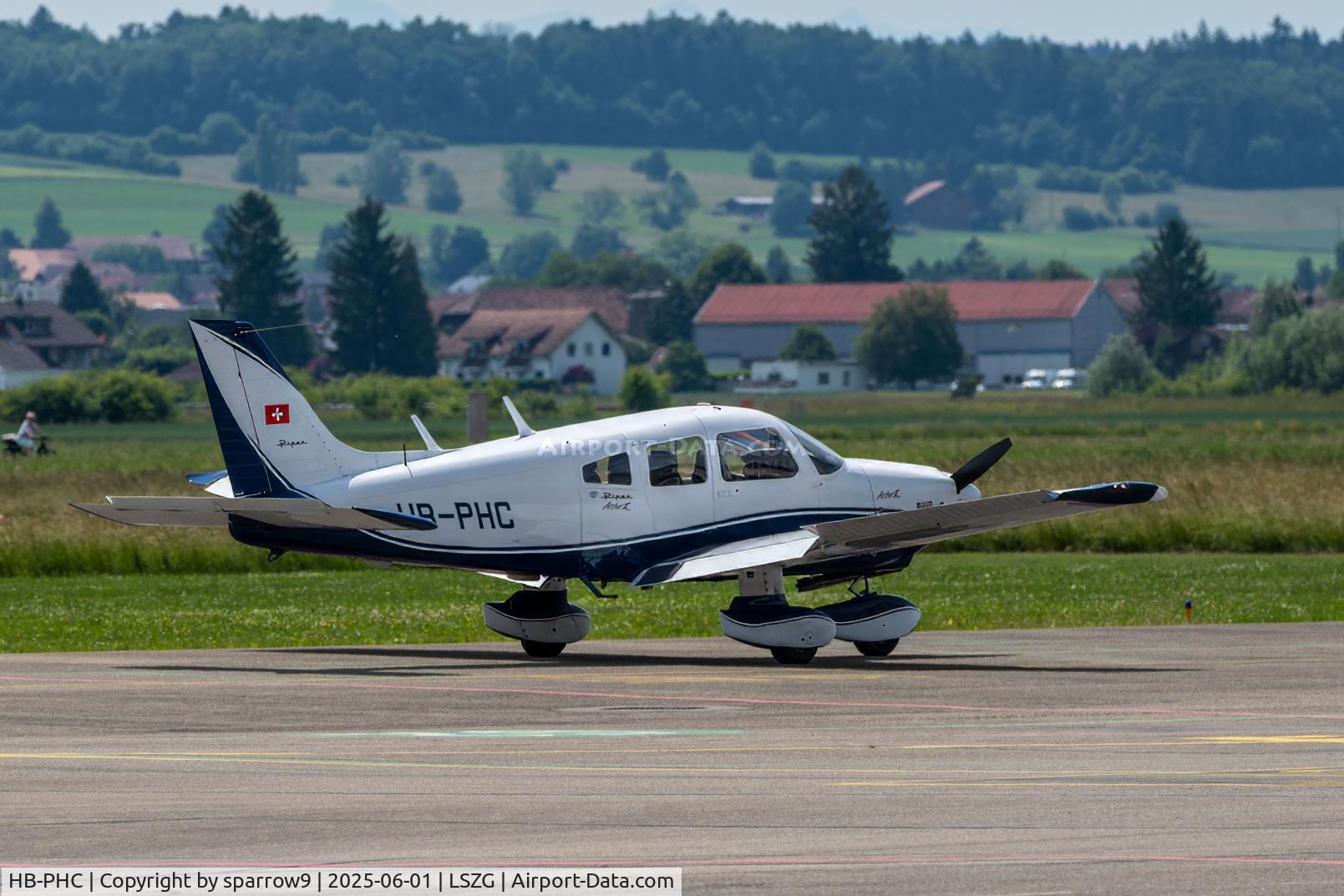 HB-PHC, 1982 Piper PA-28-181 Archer II C/N 28-8290168, Parked at Grenchen