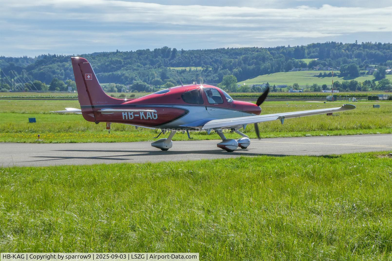 HB-KAG, 2022 Cirrus SR-22T G6 C/N 8723, Holding runway 06