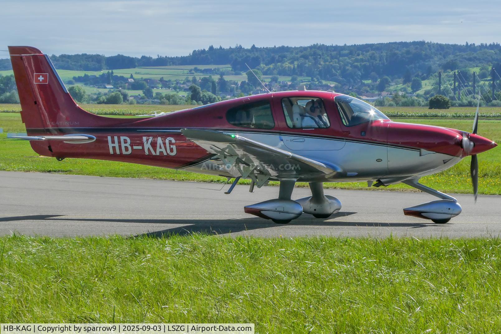 HB-KAG, 2022 Cirrus SR-22T G6 C/N 8723, Leaving Grenchen