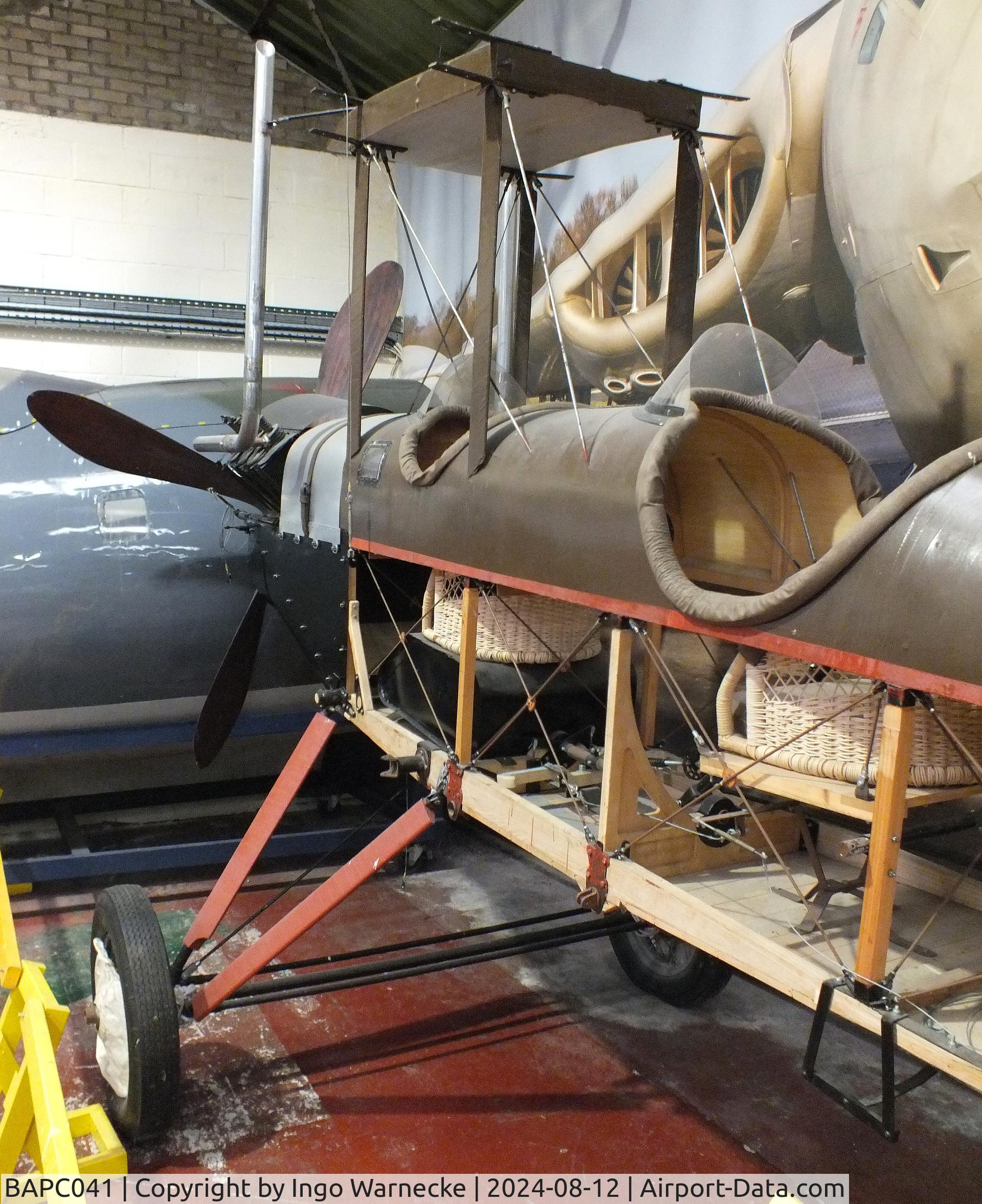 BAPC041, 1962 Royal Aircraft Factory BE-2c Replica C/N BAPC.41, Royal Aircraft Factory BE.2c Replica (built by RAF Halton apprentices) at the Yorkshire Air Museum, Elvington