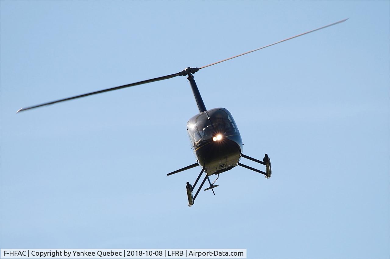 F-HFAC, 2012 Robinson R44  Raven II C/N 13224, Training flight, Brest-Bretagne airport (LFRB-BES)