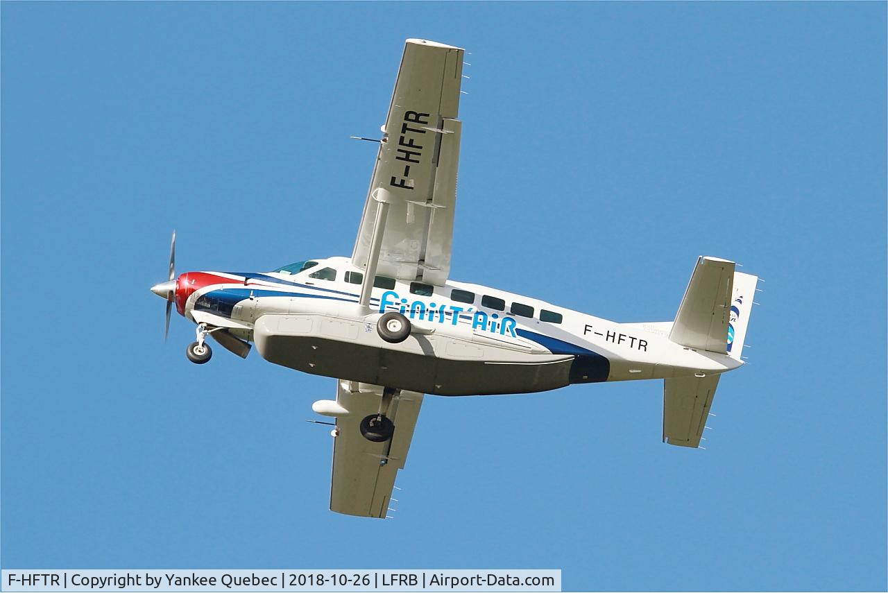 F-HFTR, 2008 Cessna 208B Grand Caravan C/N 208B-2041, Take off rwy 25L, Brest-Bretagne airport (LFRB-BES)