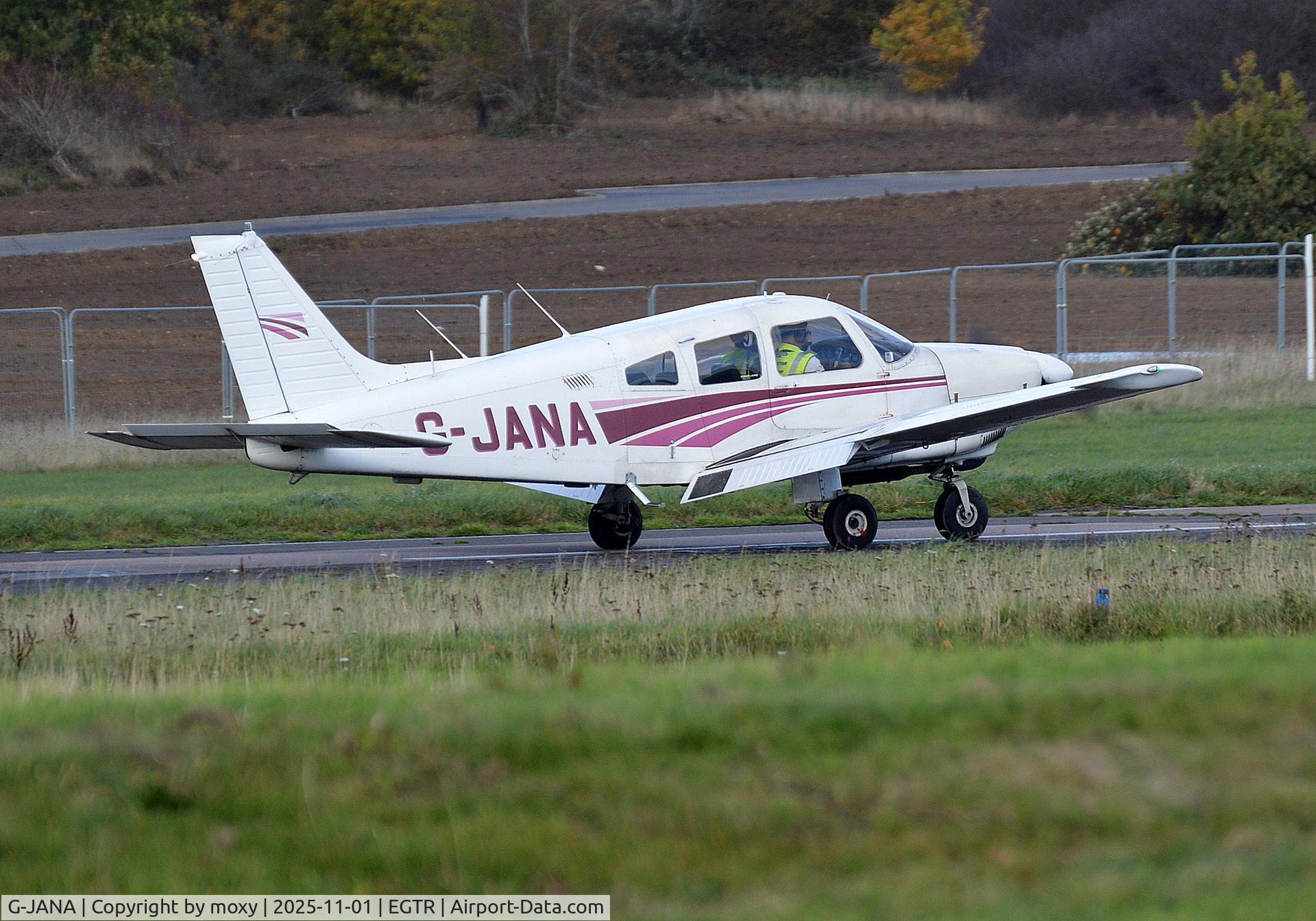 G-JANA, 1979 Piper PA-28-181 Cherokee Archer II C/N 28-7990483, Piper PA-28-181 Cherokee Archer II at Elstree. Ex N2838X