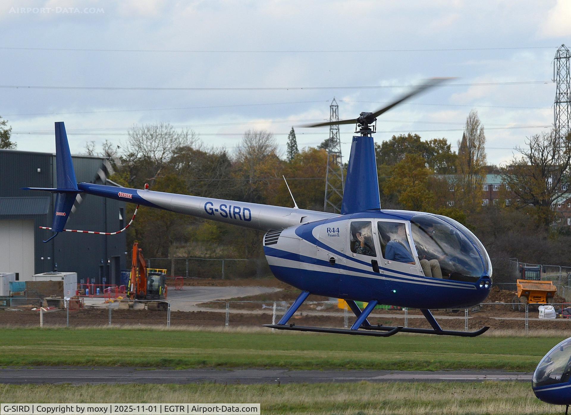 G-SIRD, 2007 Robinson R44 Raven II C/N 11745, Robinson R44 Raven II at Elstree.