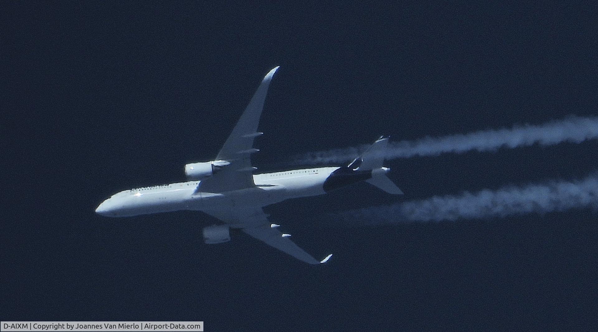 D-AIXM, 2019 Airbus A350-941 C/N 287, DLH 428 MUC-CLT cruising over Belgium