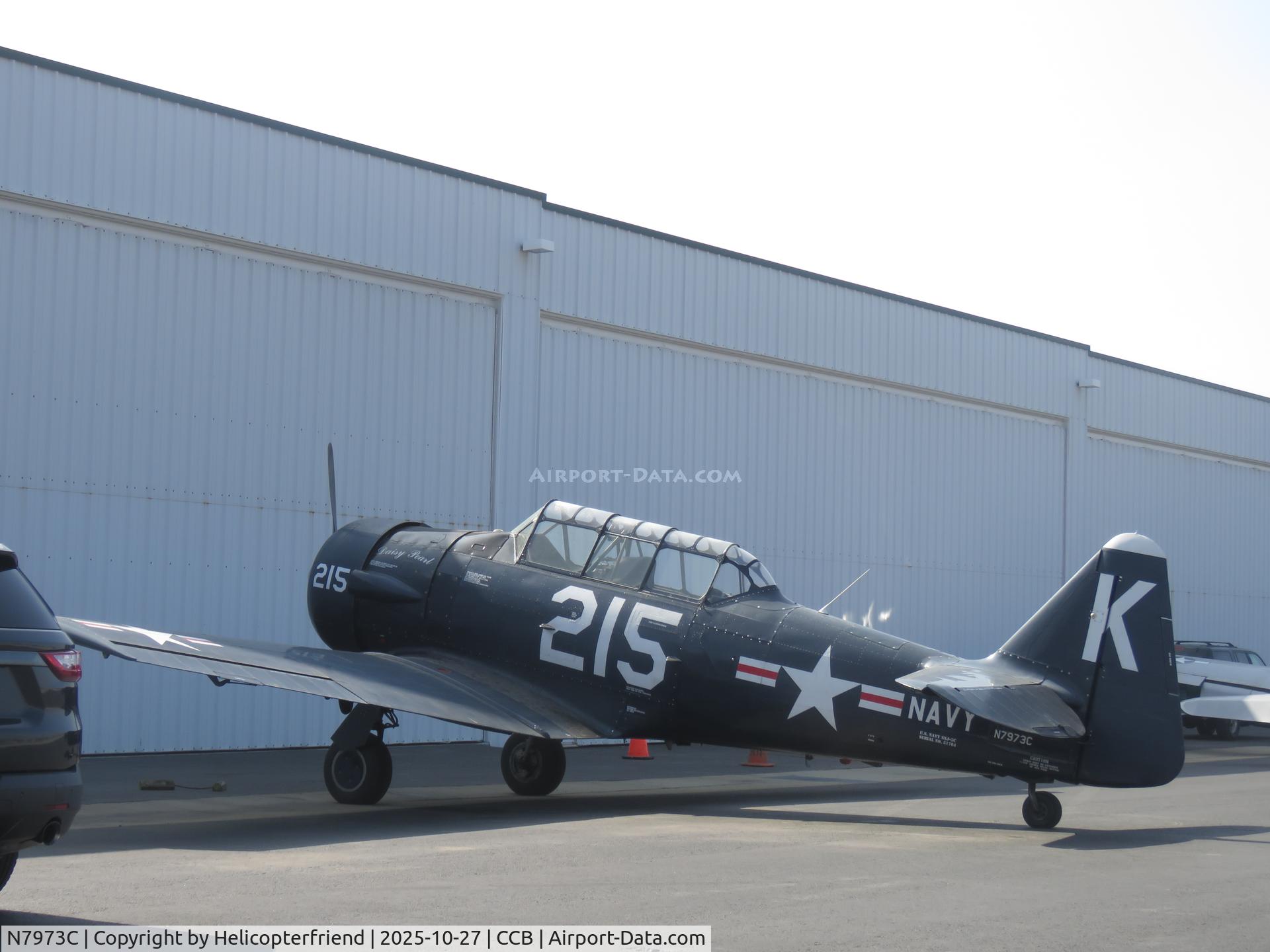 N7973C, 1943 North American SNJ-5 Texan C/N 51764 (88-14618), Parked at a hanger