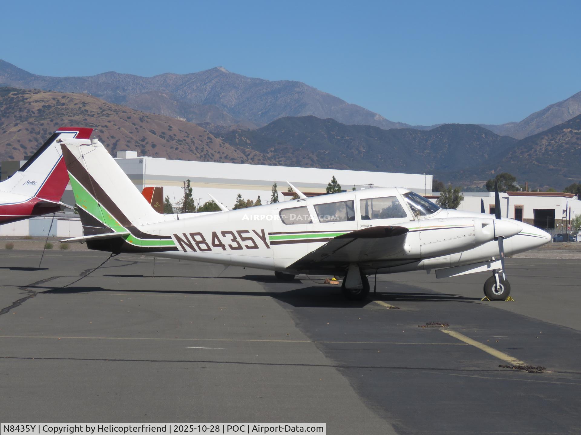 N8435Y, 1967 Piper PA-30 Twin Comanche C/N 30-1595, Parked in transit parking