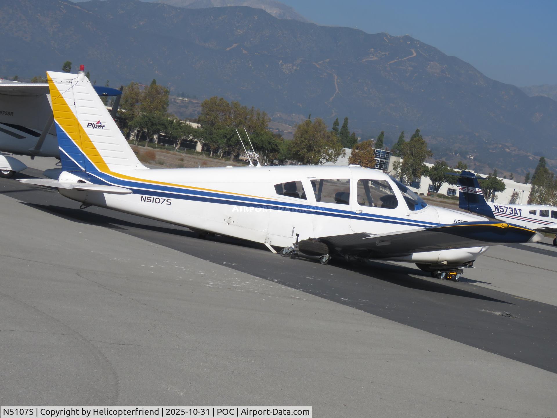 N5107S, 1971 Piper PA-28R-200 Arrow II C/N 28R-7135108, Under carriage damaged 2025-10-28
