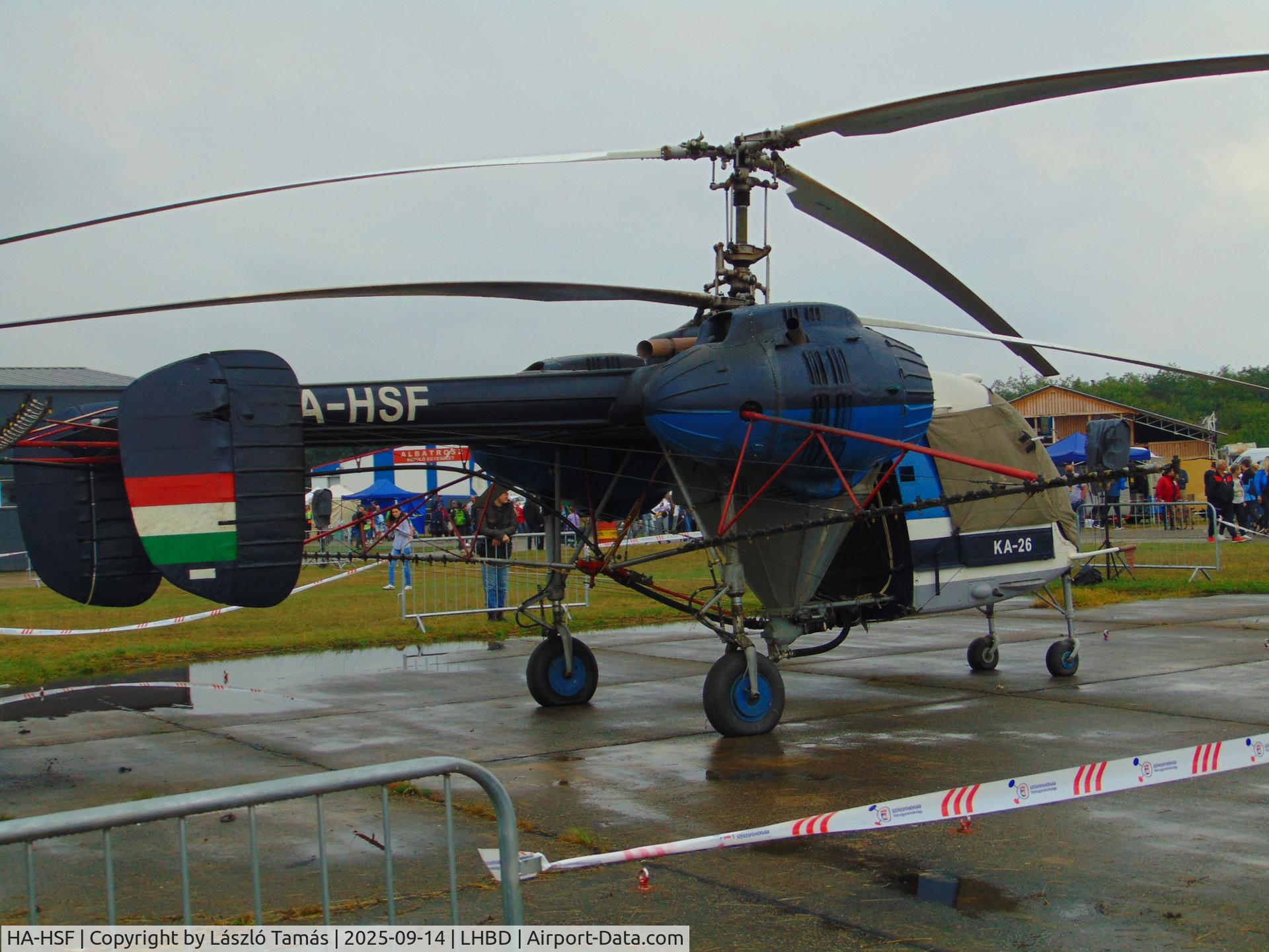 HA-HSF, 1976 Kamov KA-26 Hoodlum C/N 7605508, A rainy day at Börgönd...