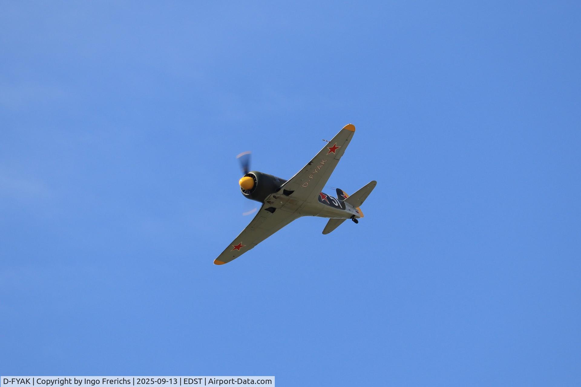 D-FYAK, 1953 Yakovlev Yak-11 C/N 170103, Yak-C11 D-FYAK at OTT 2025