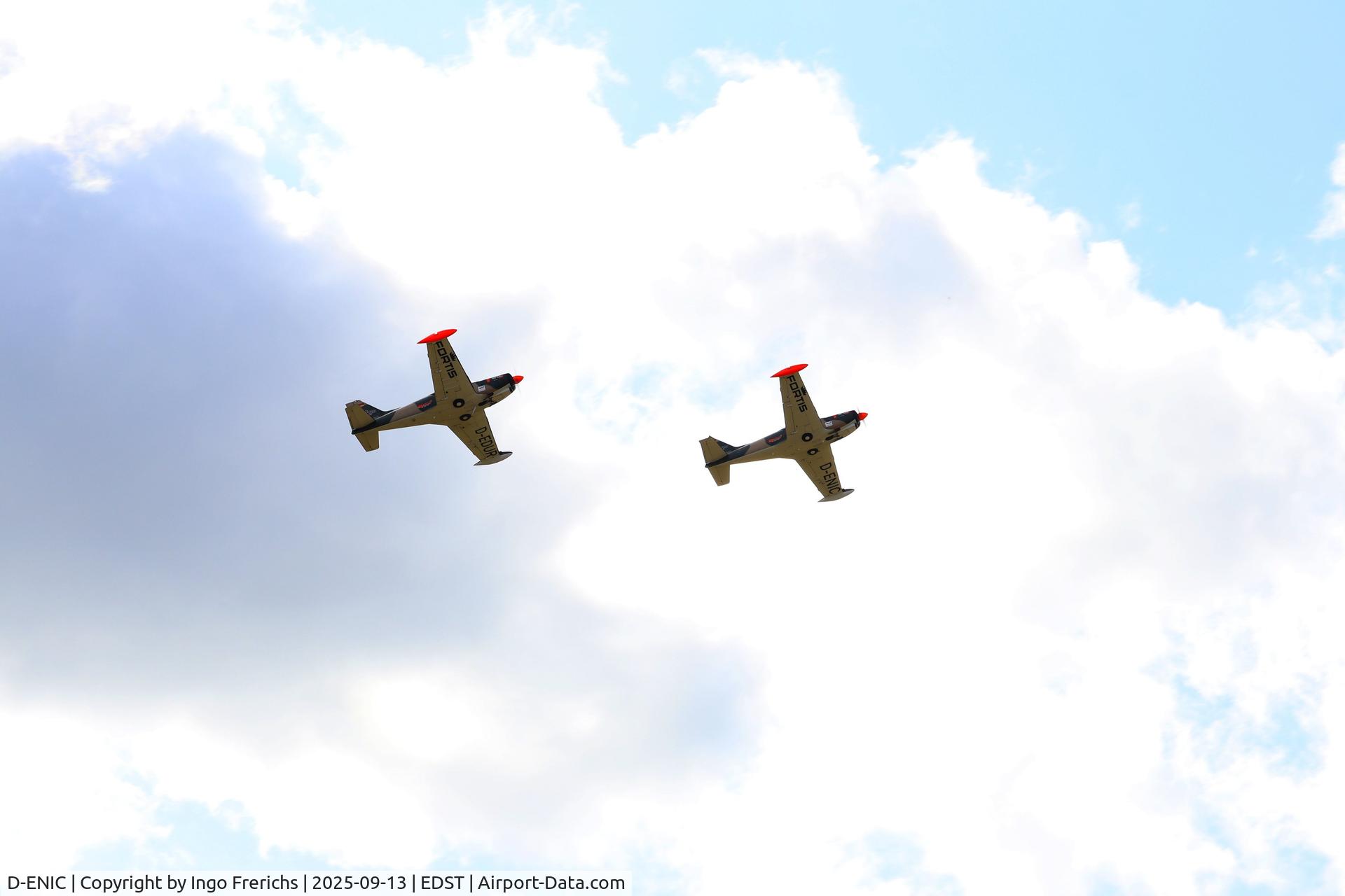 D-ENIC, 1971 SIAI-Marchetti SF-260 C/N 2-51, SIAI-Marchetti D-ENIC with D-EDUR during take off at OTT 2025