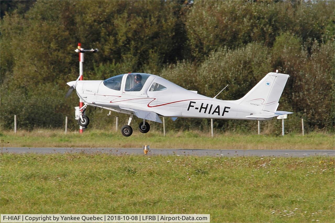 F-HIAF, Tecnam P-2002JF Sierra C/N Not Found F-HIAF, Landing rwy 25L, Brest-Bretagne airport (LFRB-BES)