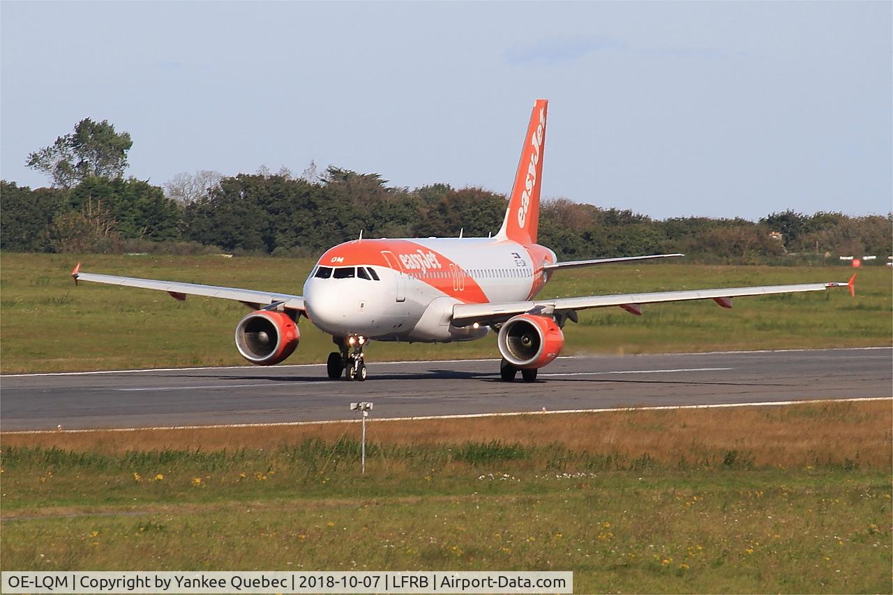 OE-LQM, 2009 Airbus A319-111 C/N 3824, Taxiing rwy 07R, Brest-Bretagne airport (LFRB-BES)