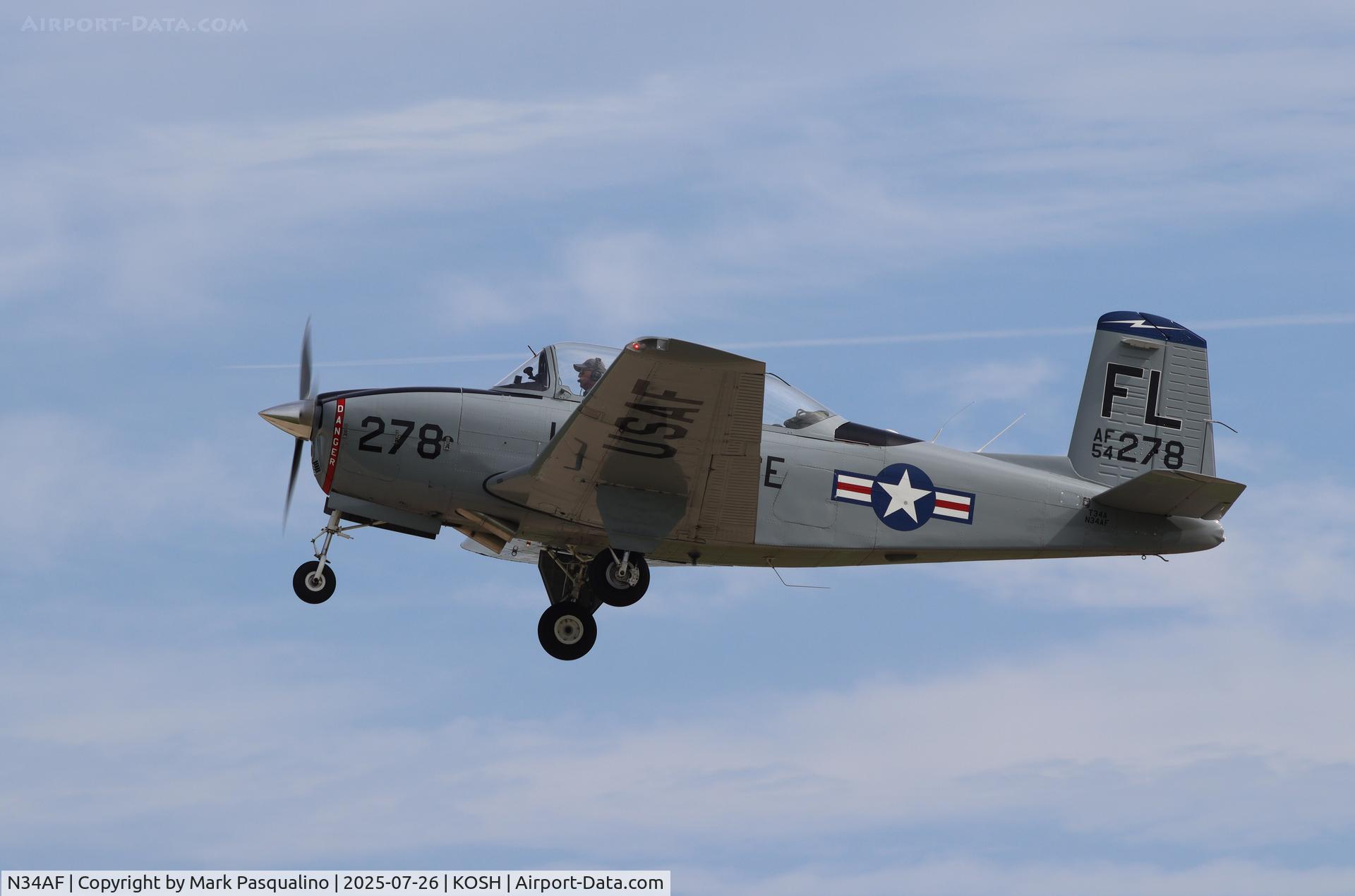 N34AF, Beech (CCF) T-34A (A45) Mentor C/N CCF34-51, Beech T-34A