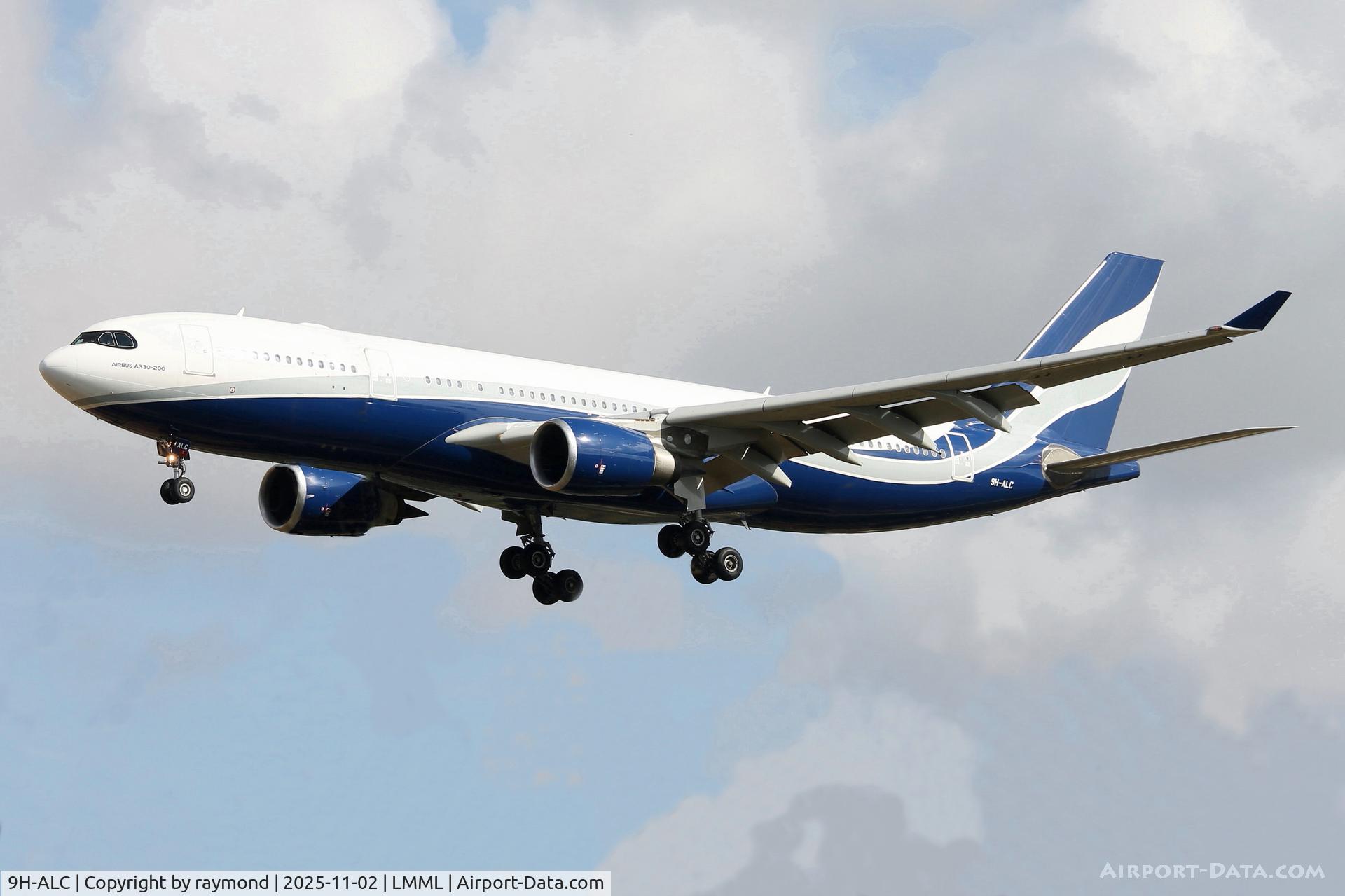 9H-ALC, Airbus 330-202 C/N 1283, HiFly Malta Airbus A330-202 reg 9H-ALC on final approach for RW31 landing in Malta for a short stay.