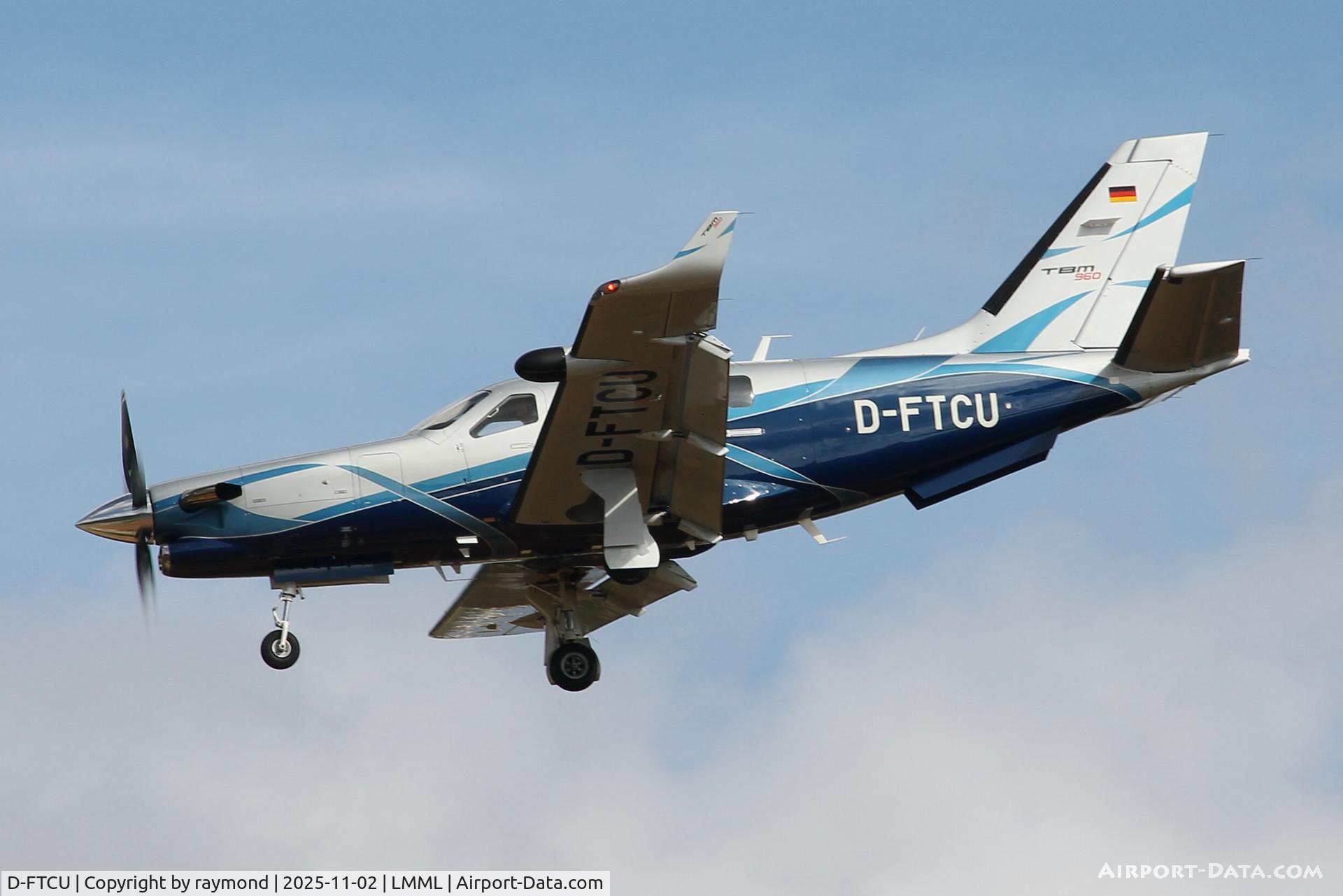 D-FTCU, Daher TBM 960 C/N 1510, Daher TBM-960 reg D-FTCU (Private) on final approach for RW31 Malta.