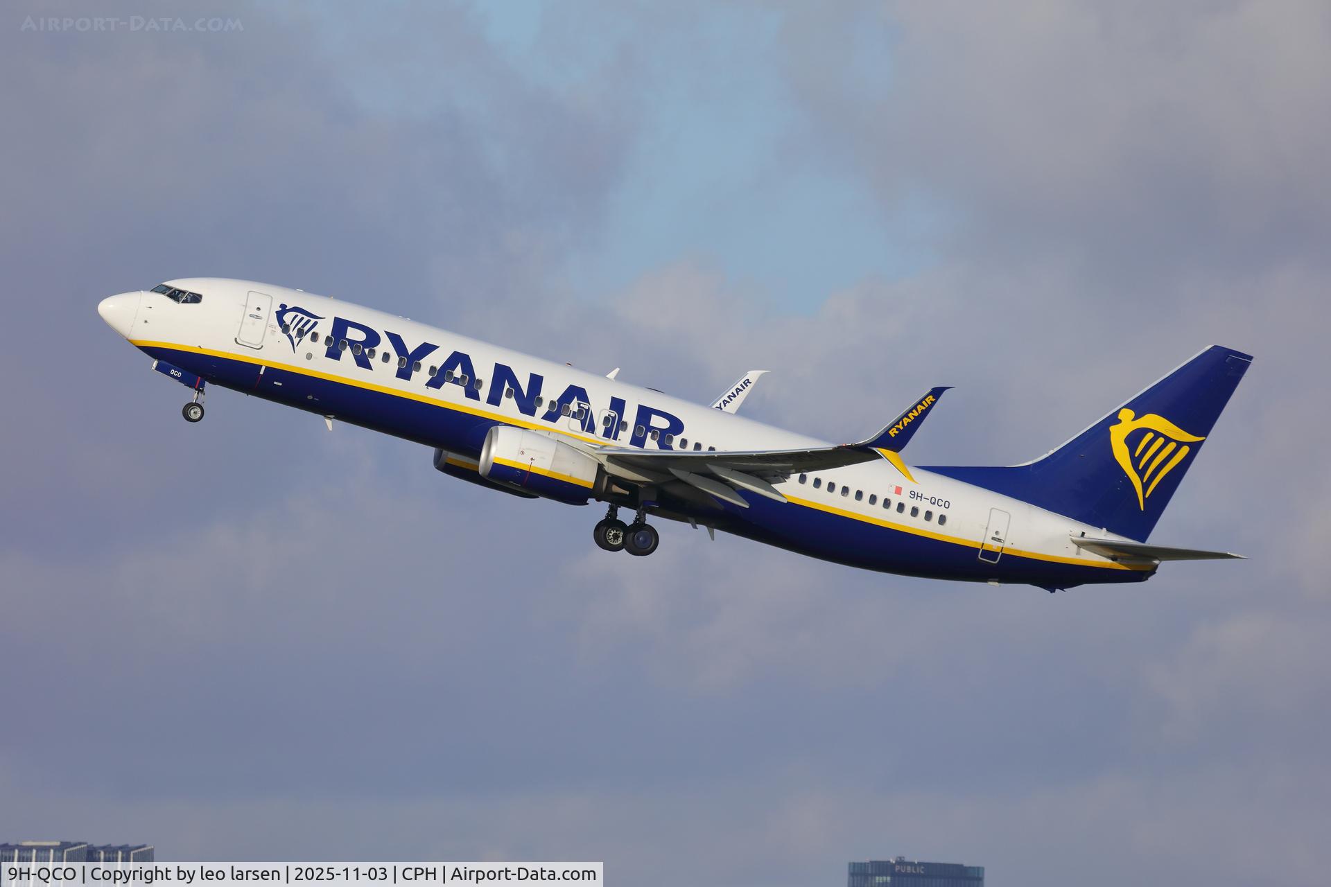 9H-QCO, 2016 Boeing 737-8AS C/N 44733, Copenhagen 3.11.2025