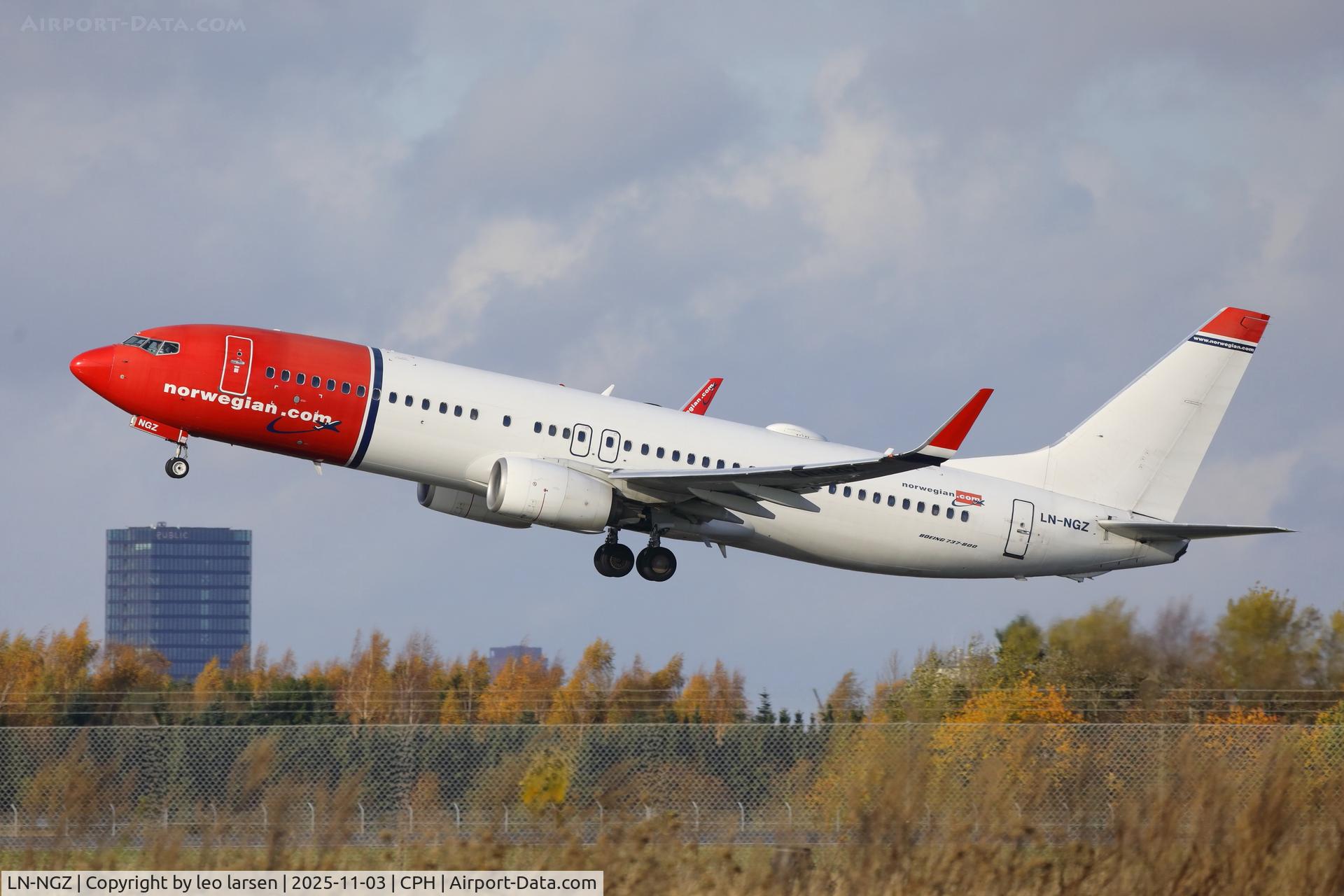 LN-NGZ, 2014 Boeing 737-8JP C/N 41127, Copenhagen 3.11.2025