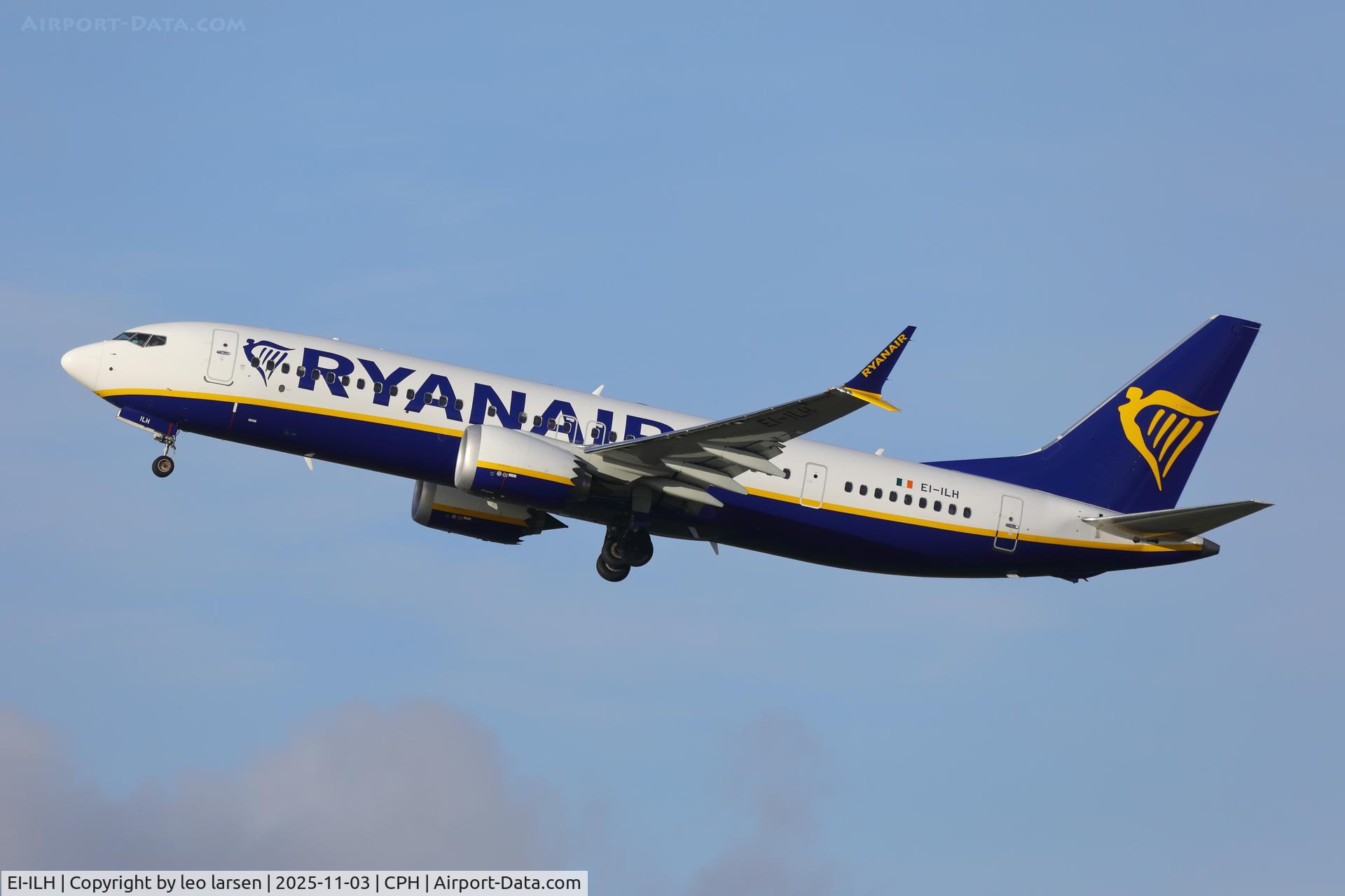 EI-ILH, 2025 Boeing 737-8-200 MAX C/N 67123, Copenhagen 3.11.2025