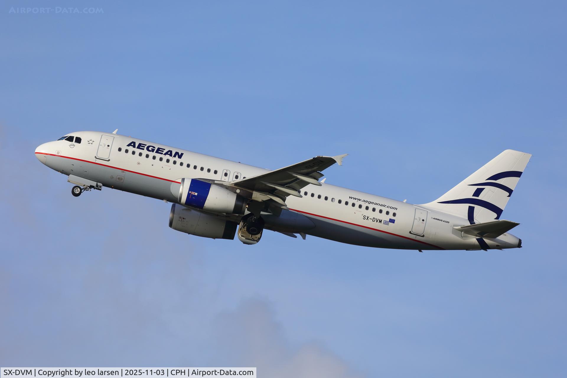 SX-DVM, 2008 Airbus A320-232 C/N 3439, Copenhagen 3.11.2025