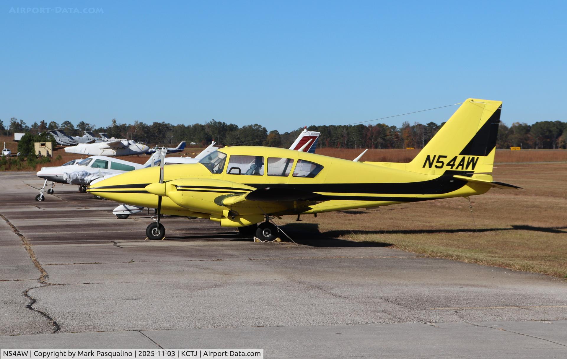 N54AW, 1974 Piper PA-23-250 Aztec E Turbo C/N 27-7405392, Piper PA-23-250
