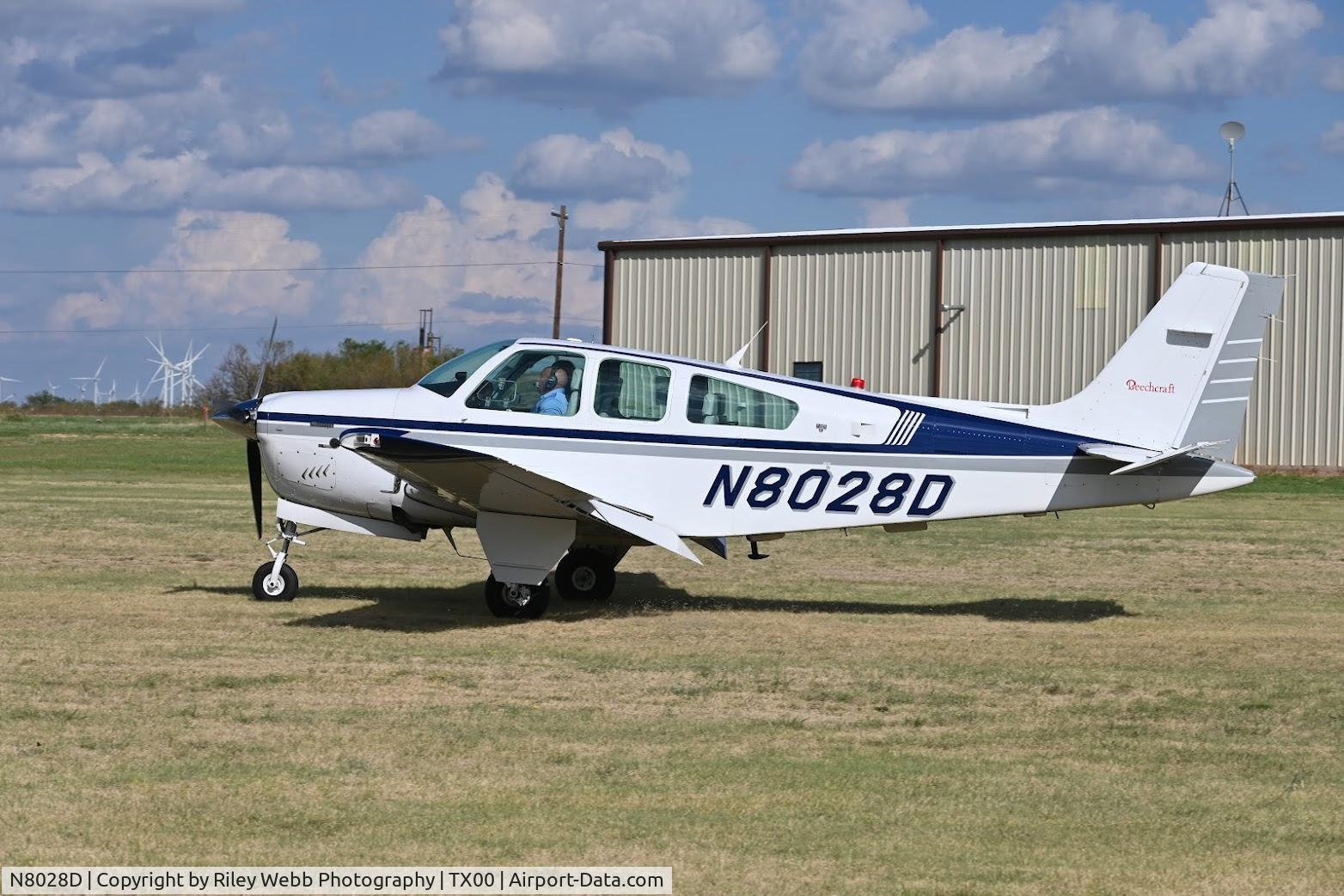 N8028D, 1991 Beech F33A Bonanza C/N CE-1550, Crispy Landing on 17