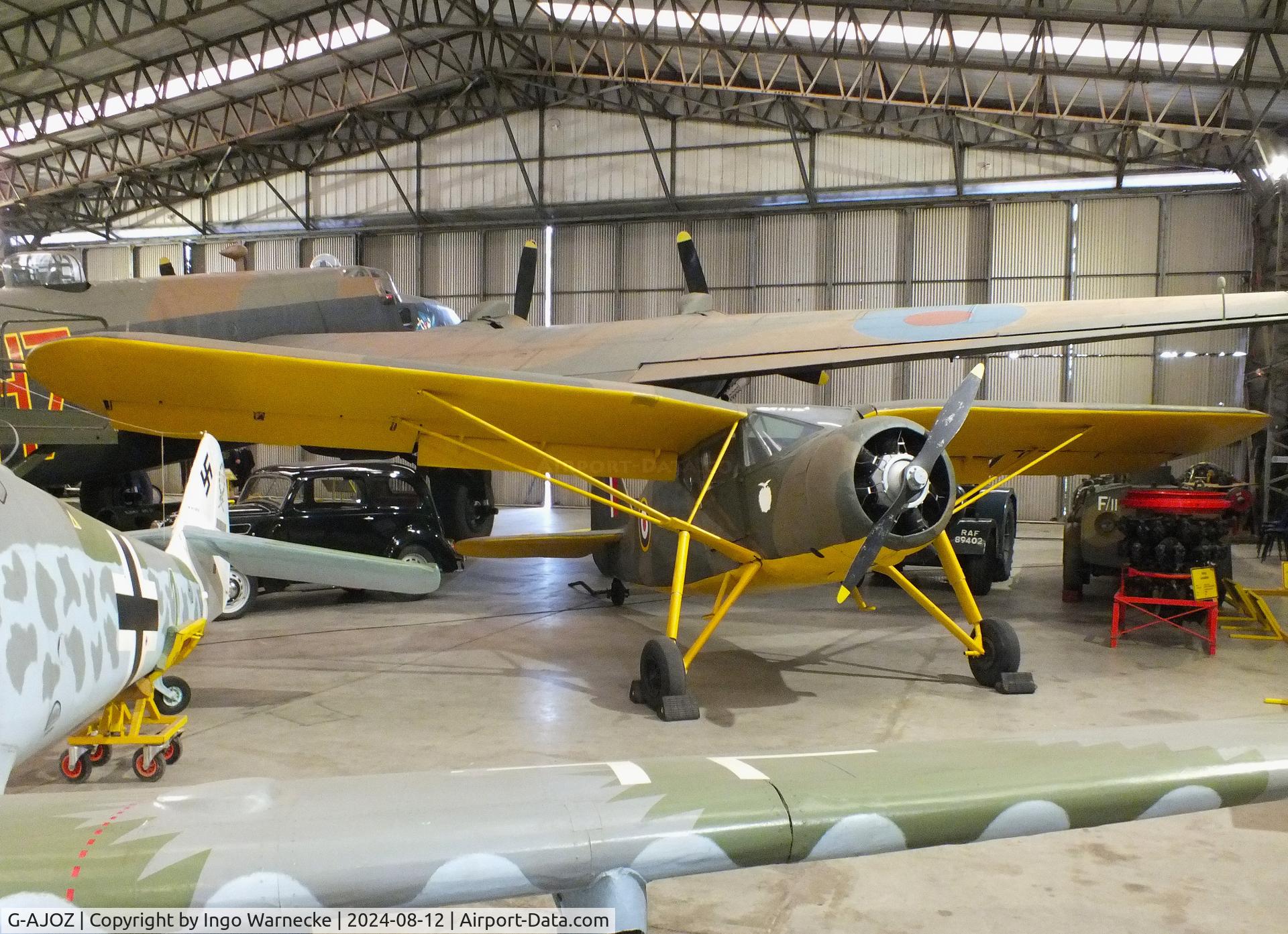 G-AJOZ, Fairchild UC-61 Argus I (24W-41A) C/N 347, Fairchild UC-61A Argus II (24W-41A) at the Yorkshire Air Museum, Elvington