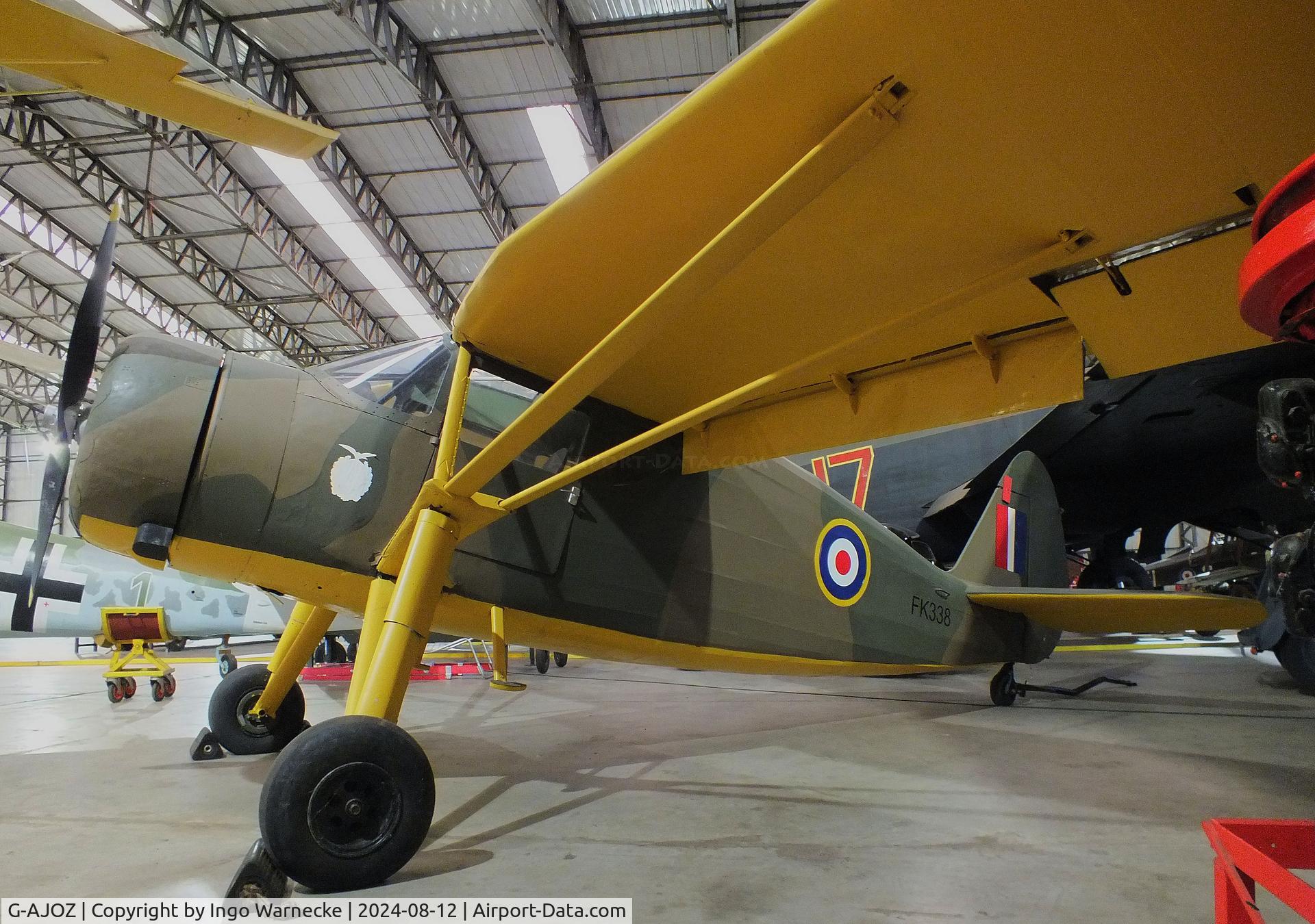 G-AJOZ, Fairchild UC-61 Argus I (24W-41A) C/N 347, Fairchild UC-61A Argus II (24W-41A) at the Yorkshire Air Museum, Elvington