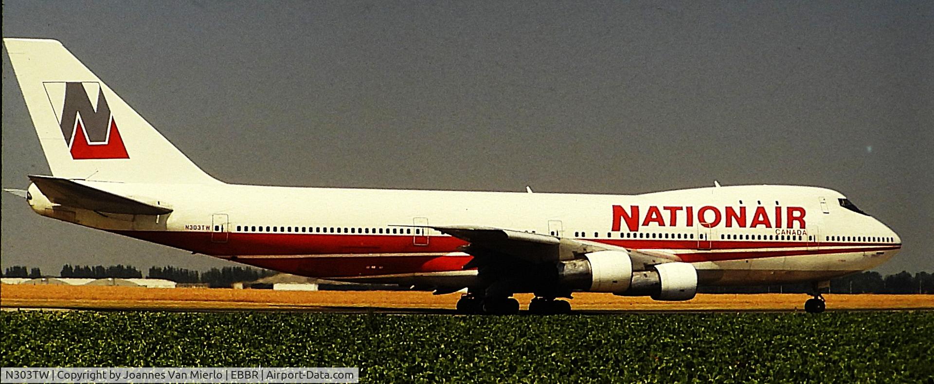 N303TW, 1970 Boeing 747-257B C/N 20116, ex-slide