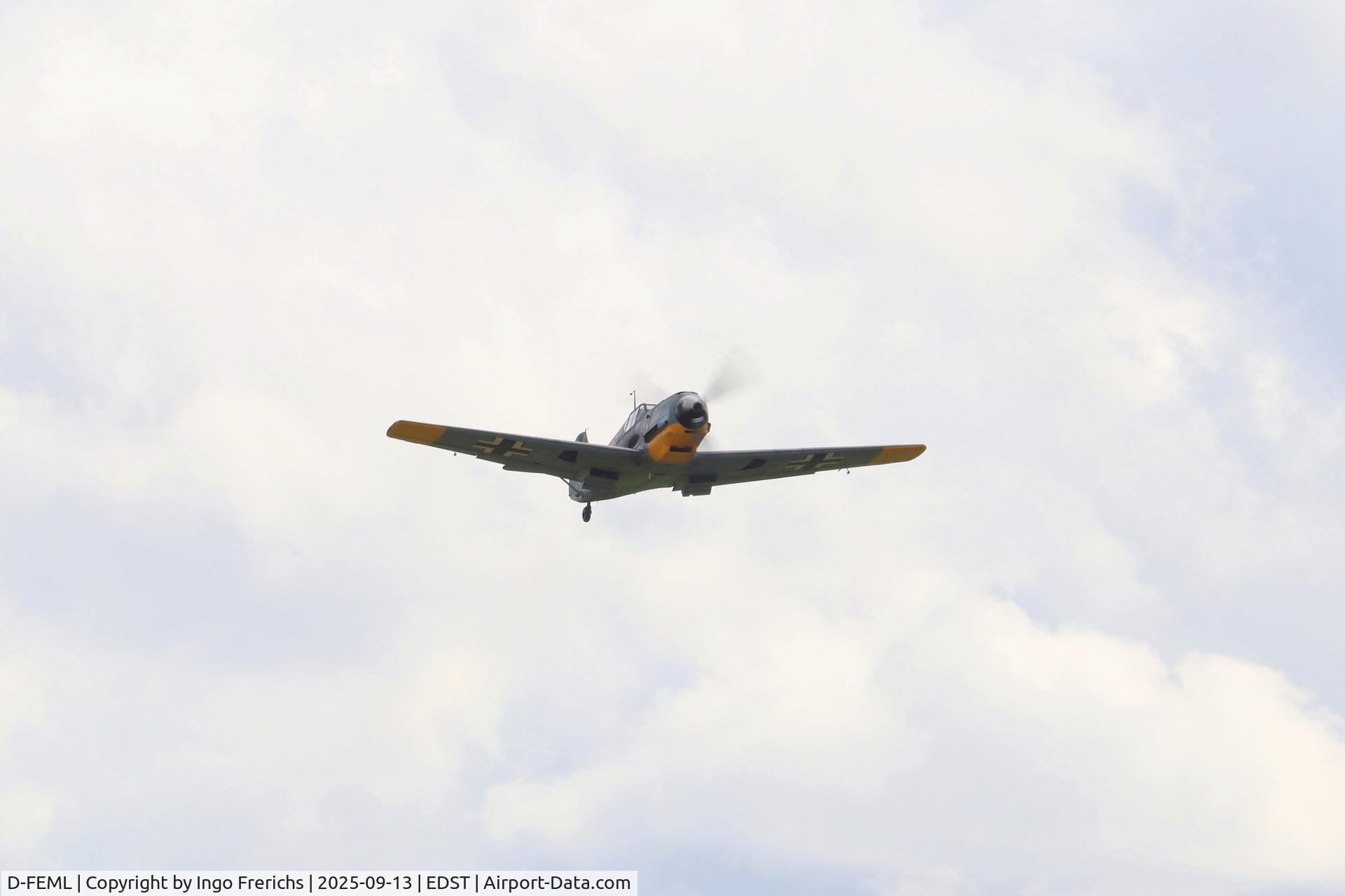 D-FEML, 1939 Messerschmitt Bf-109E C/N 1983, Messerschmitt Bf 109E-4 D-FEML at OTT 2025