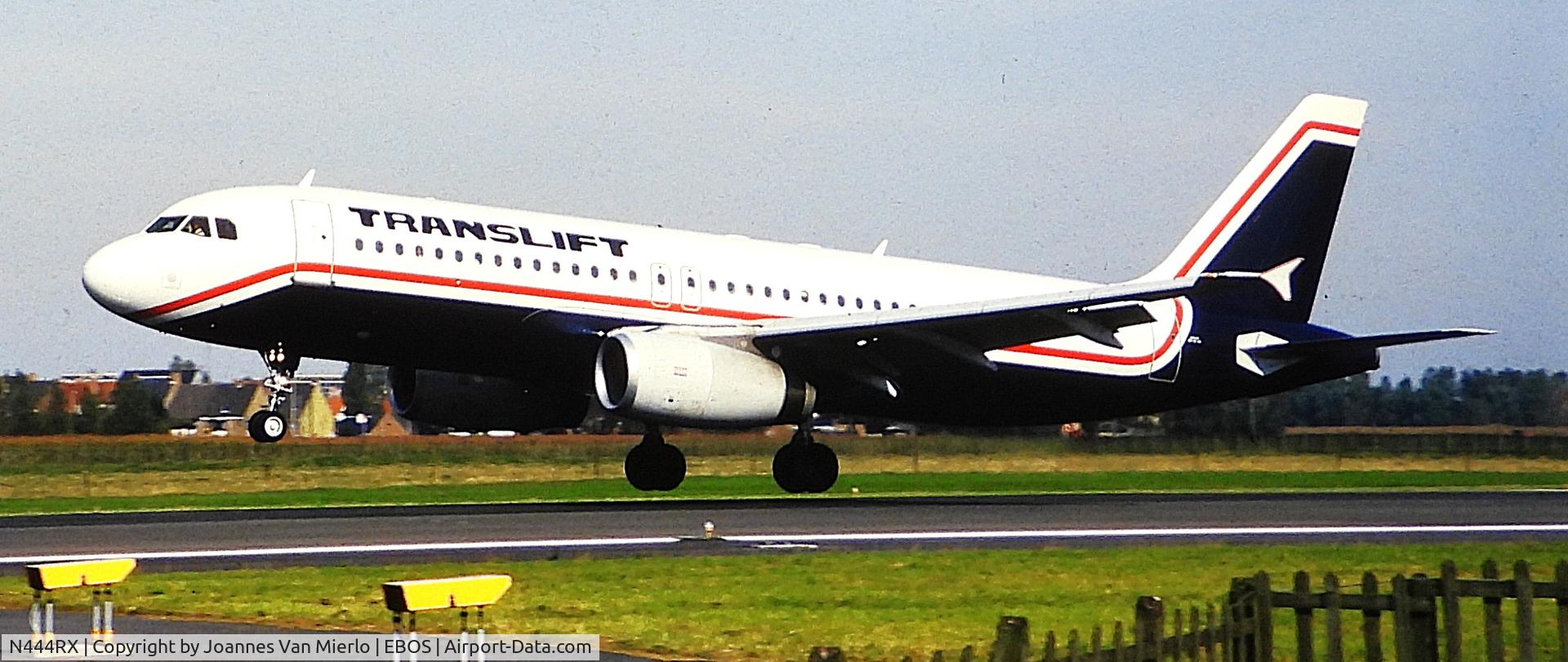 N444RX, 1993 Airbus A320-231 C/N 444, ex-slide