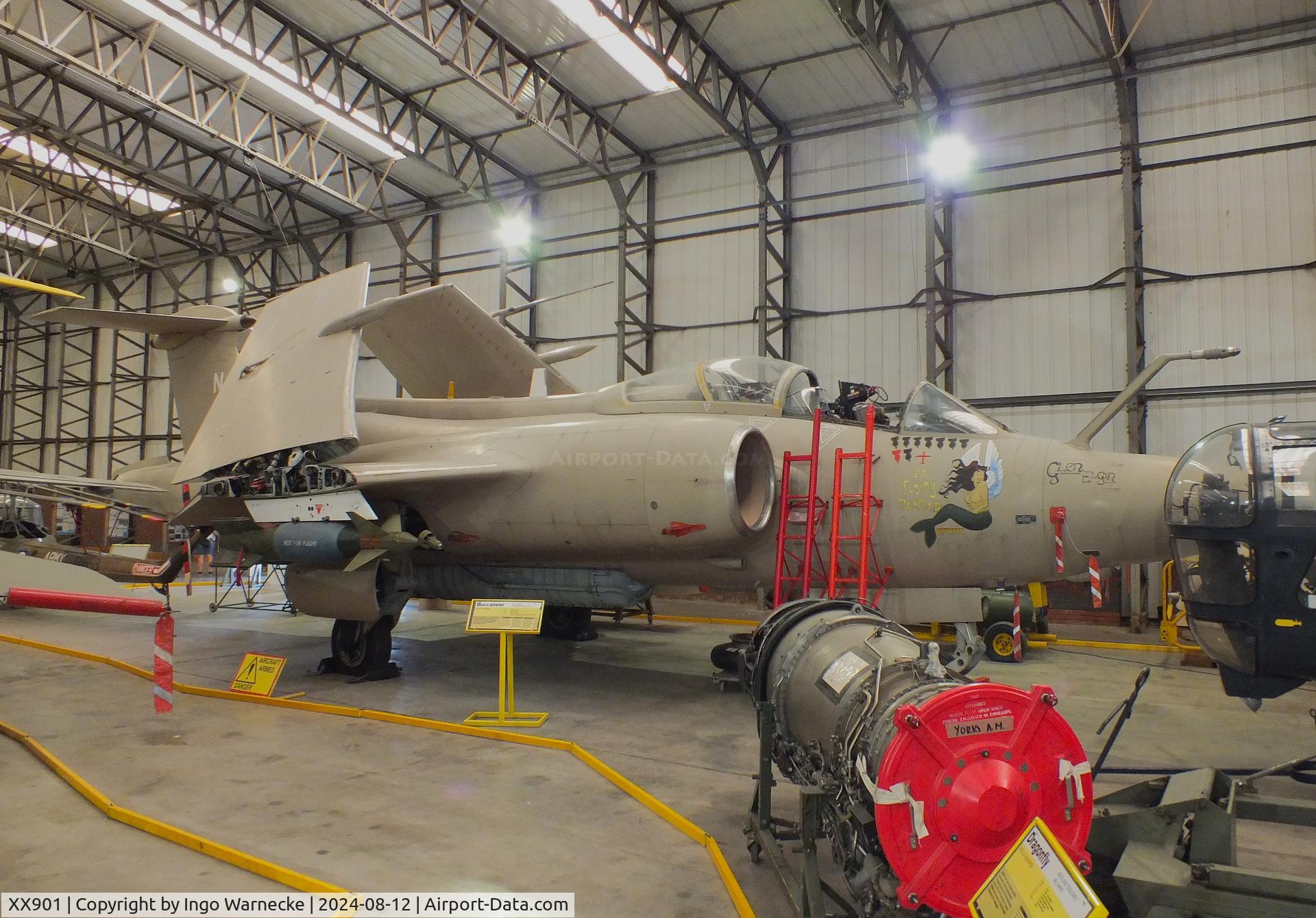 XX901, 1977 Hawker Siddeley Buccaneer S.2B C/N B3-06-75, Blackburn (Hawker Siddeley) Buccaneer S2B at the Yorkshire Air Museum, Elvington