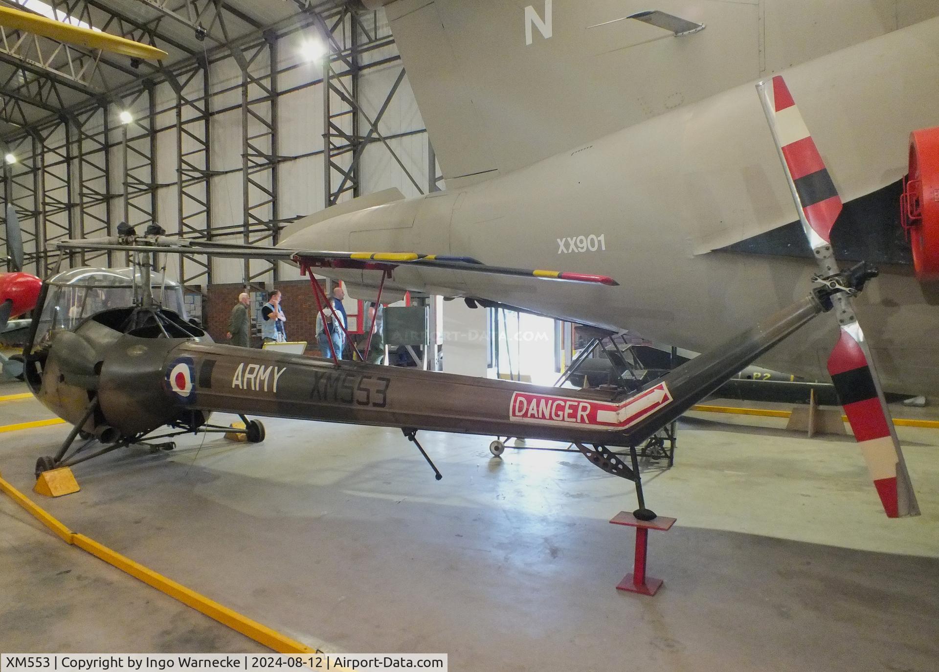 XM553, 1959 Saunders-Roe Skeeter AOP.12 C/N S2/5107, Saunders-Roe Skeeter AOP12 at the Yorkshire Air Museum, Elvington