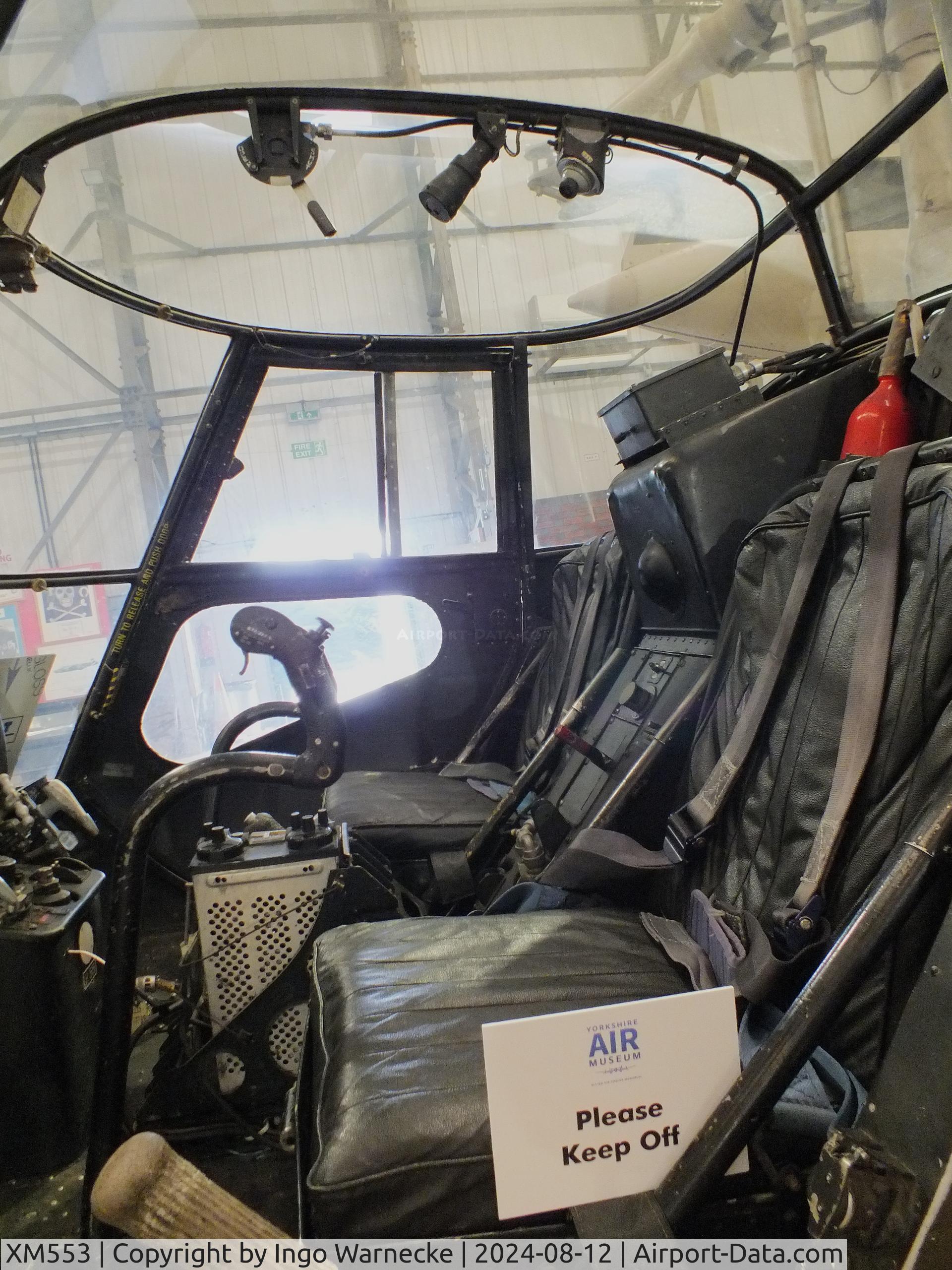 XM553, 1959 Saunders-Roe Skeeter AOP.12 C/N S2/5107, Saunders-Roe Skeeter AOP12 at the Yorkshire Air Museum, Elvington
