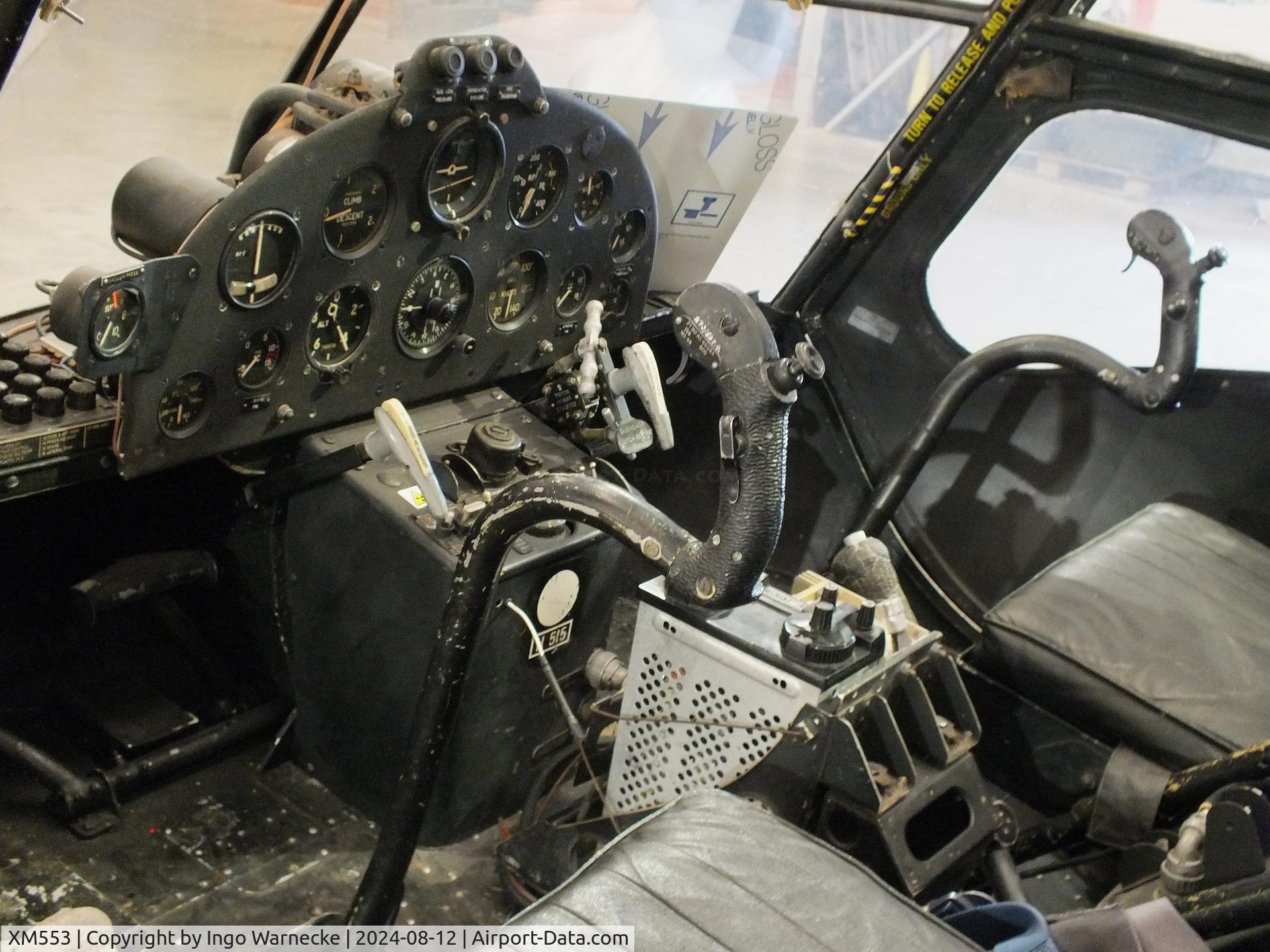 XM553, 1959 Saunders-Roe Skeeter AOP.12 C/N S2/5107, Saunders-Roe Skeeter AOP12 at the Yorkshire Air Museum, Elvington