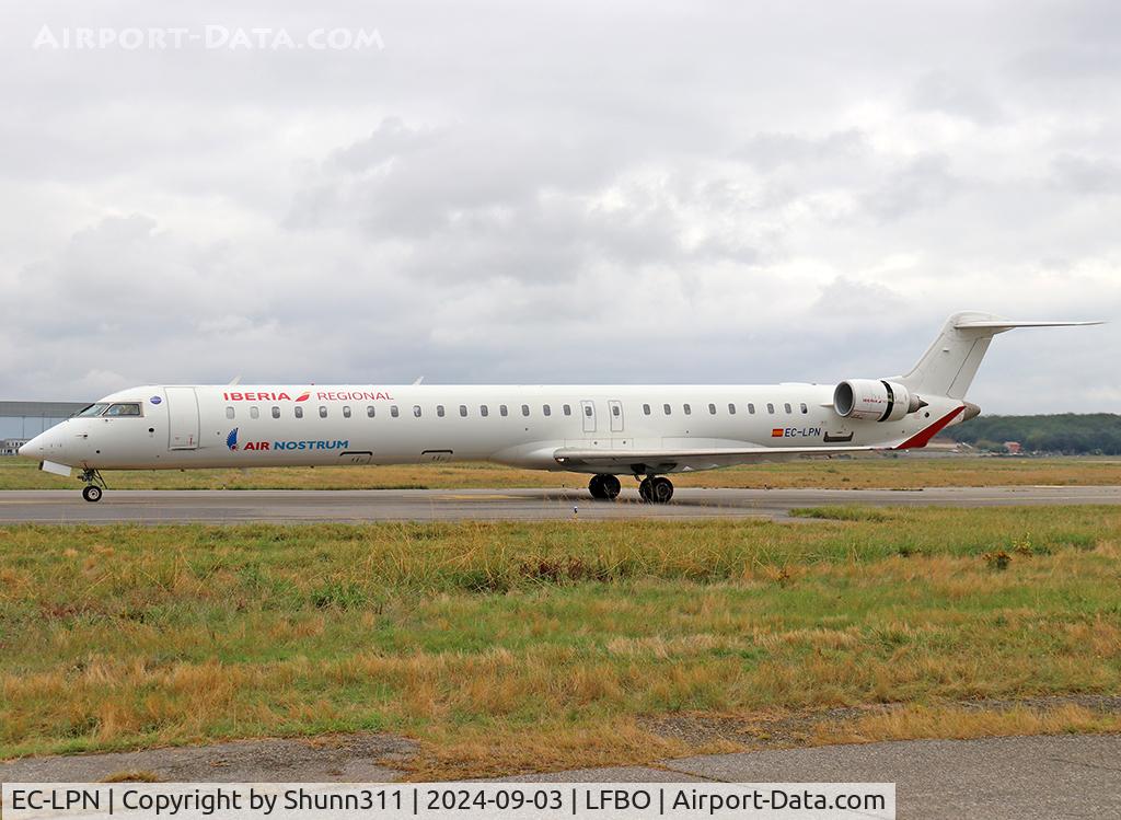EC-LPN, 2012 Bombardier CRJ-1000ER NG (CL-600-2E25) C/N 19022, Taxiing to the Terminal in white c/s with titles...