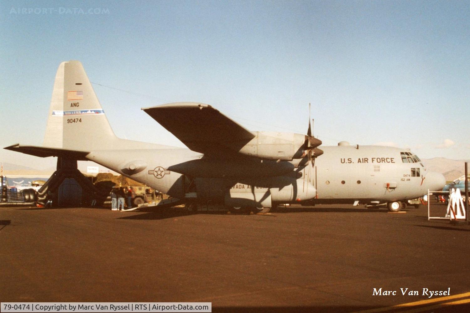 79-0474, 1979 Lockheed C-130H Hercules C/N 382-4854, At Reno Air Races in 2006. 192 Airlift Sq - 152 Airlift Wing  Reno Tahoe.