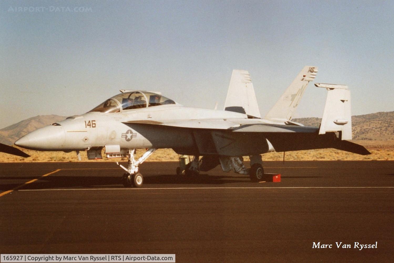 165927, Boeing F/A-18F Super Hornet C/N F073, At Reno Air Races in 2006.